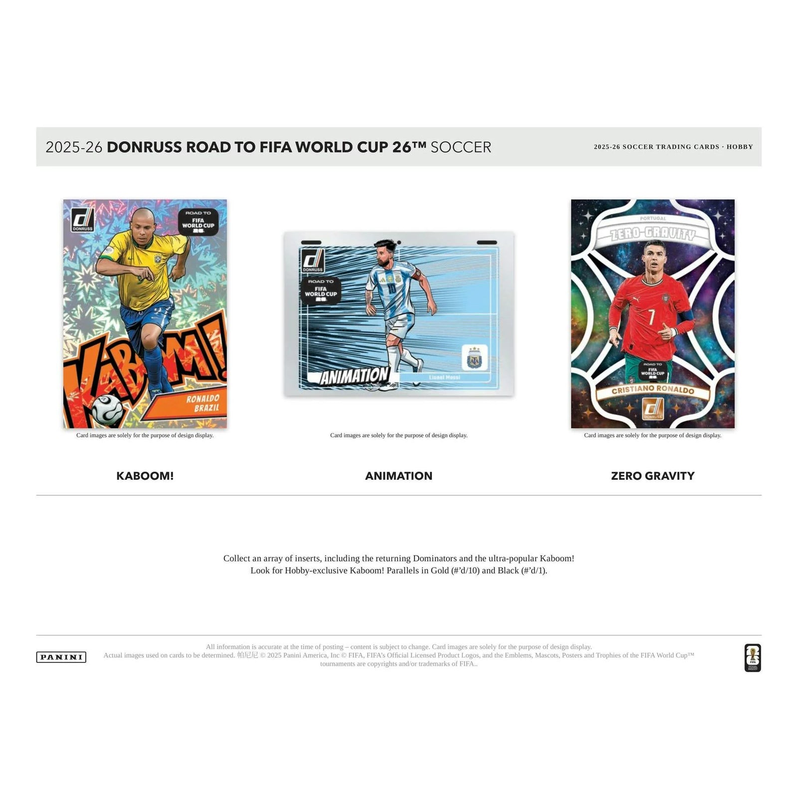 DRAFT - 2025/26 Panini Donruss Road to FIFA World Cup Soccer Hobby Box