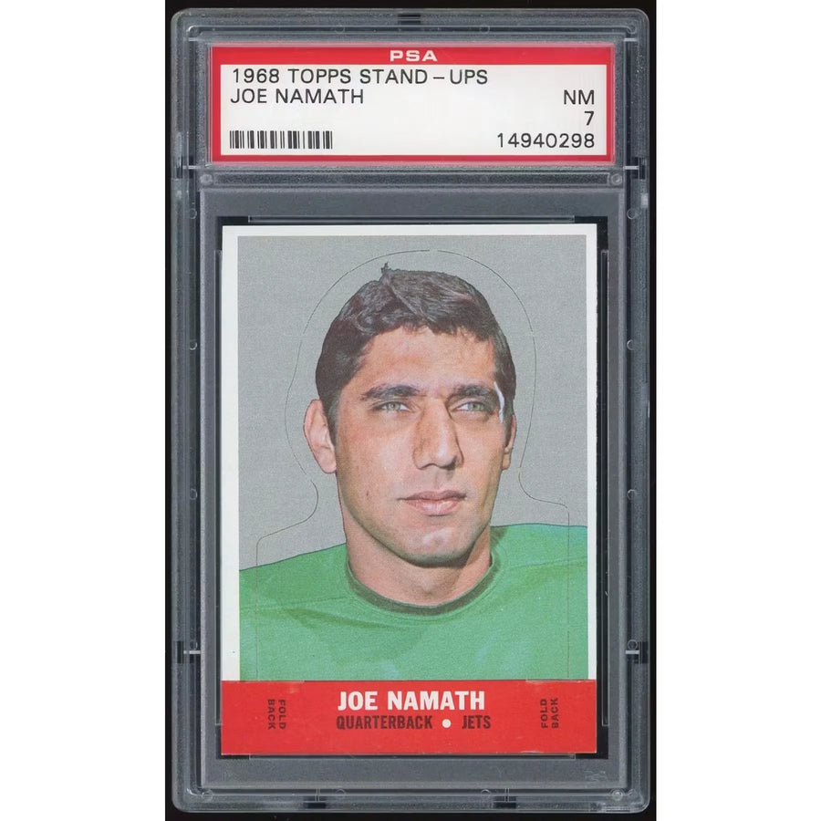Joe Namath 1968 Topps Stand-Ups Card | PSA 7