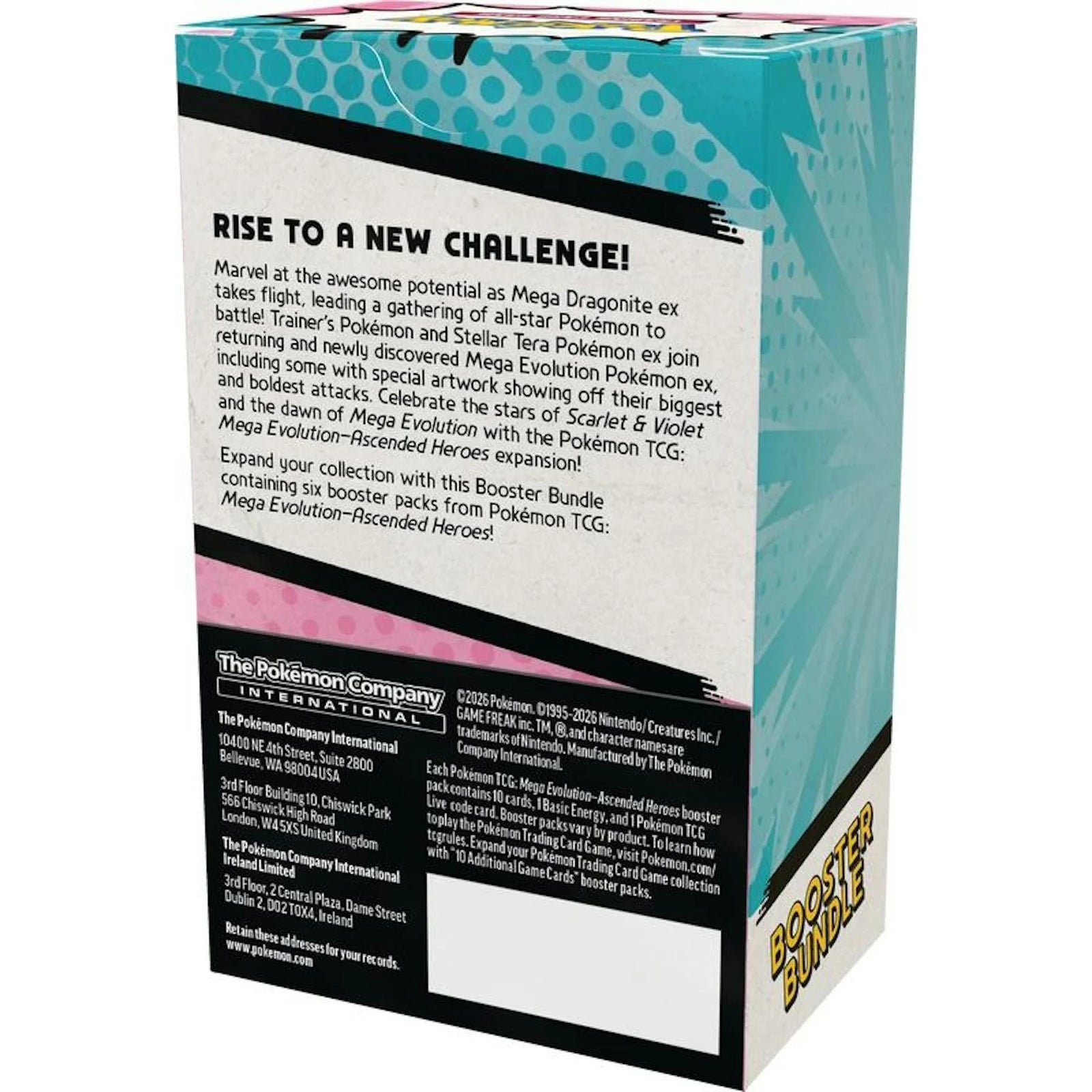 DRAFT - Pokemon Mega Evolution: Ascended Heroes 6-Pack Booster 25-Bundle Case