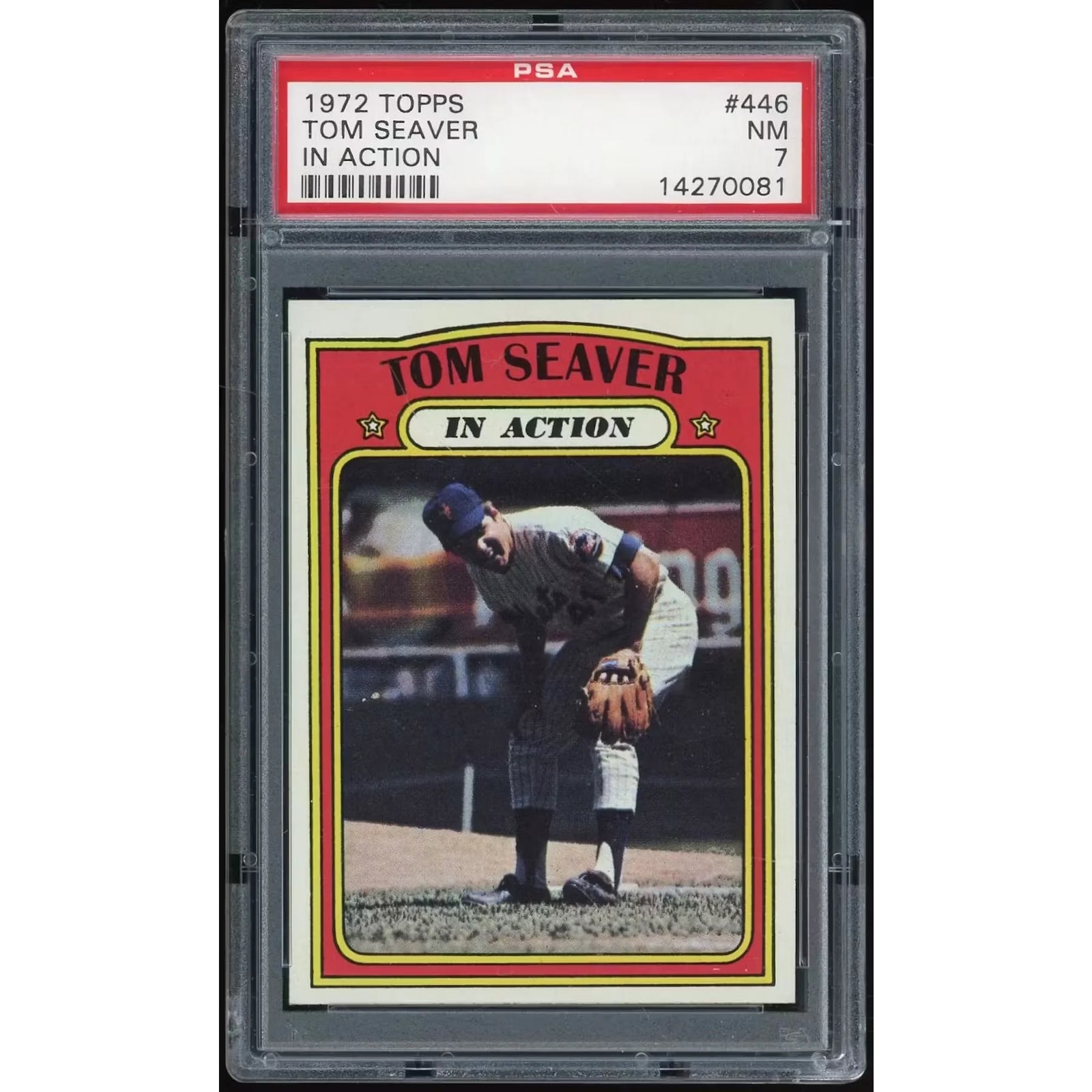 Tom Seaver 1972 Topps #446 IA Card | PSA 7