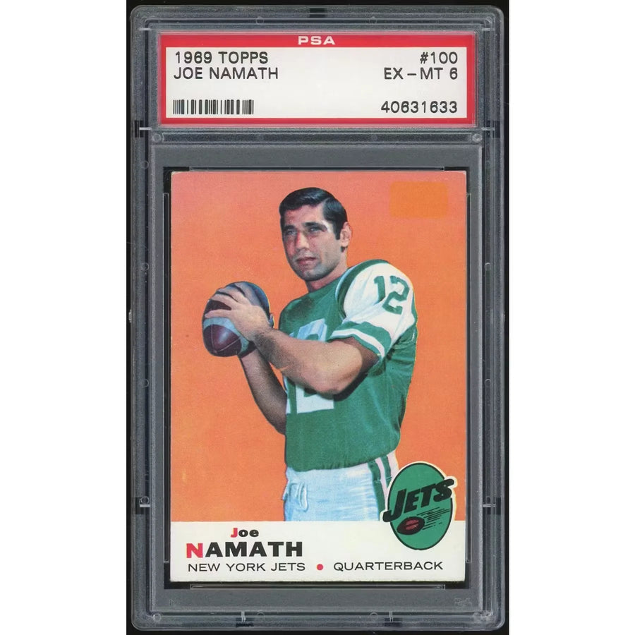 1969 Topps #100 Joe Namath | PSA 6