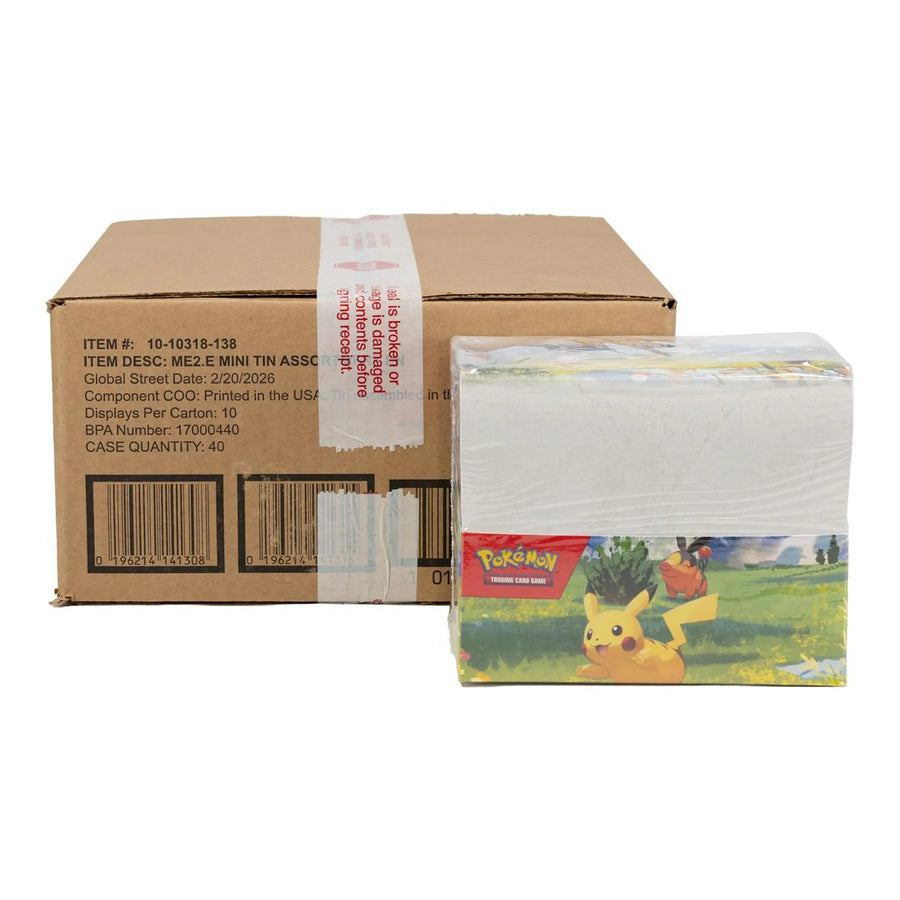 DRAFT - Pokemon Mega Evolution Ascended Heroes Mini Tin 4-Box Case | Sealed