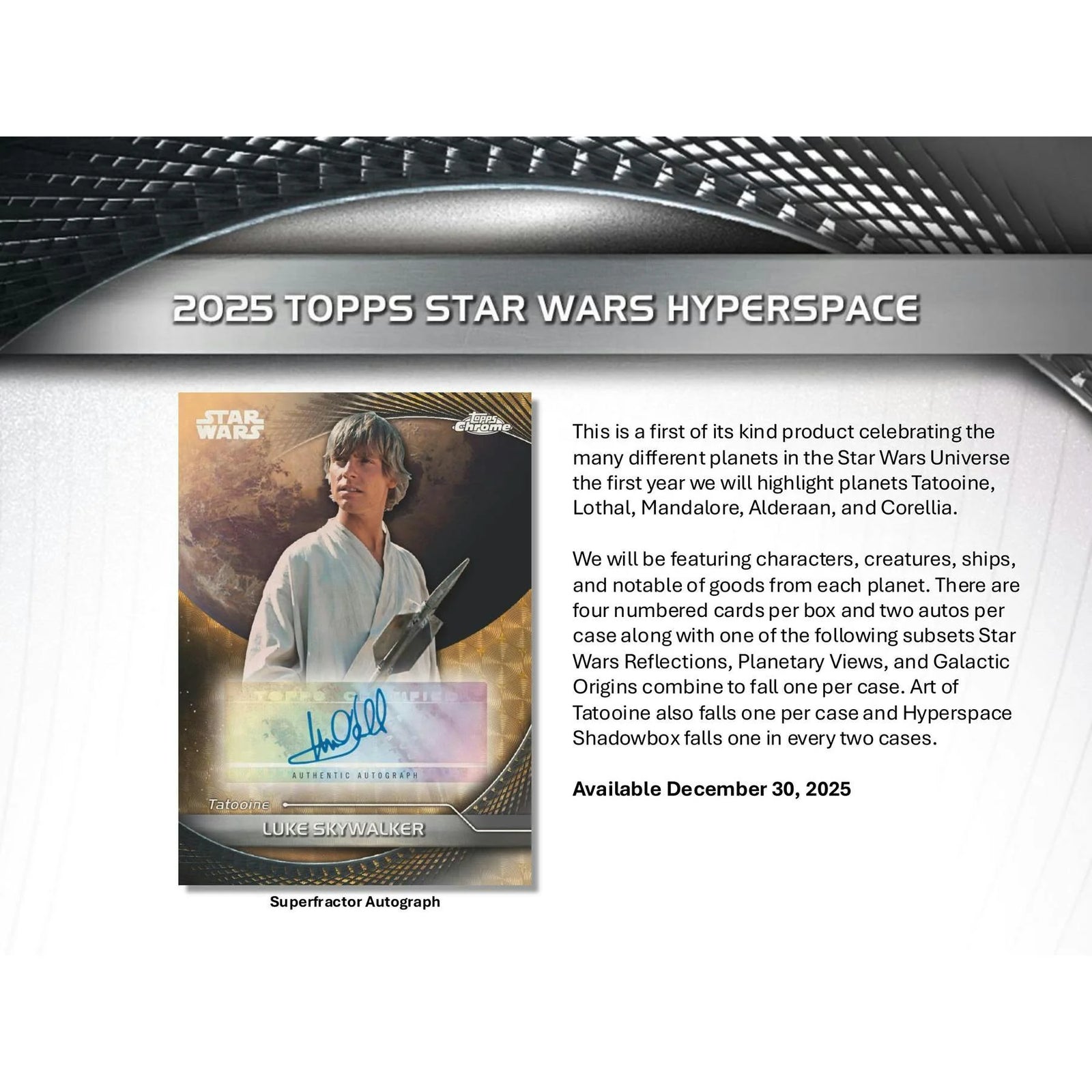 DRAFT - 2025 Topps Star Wars Hyperspace Hobby 8-Box Case | SKU BVBZ0MZSII