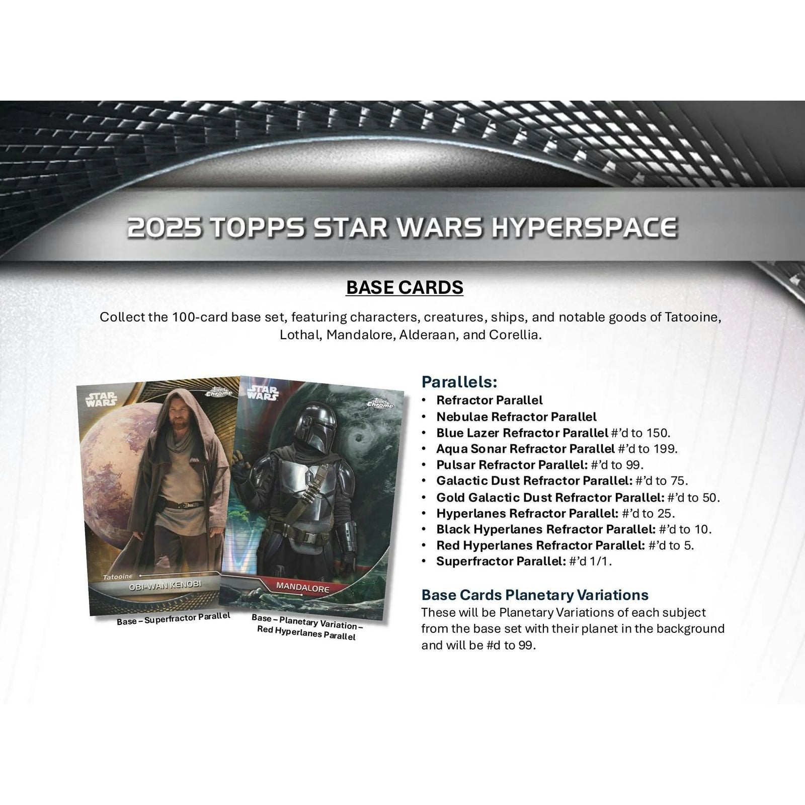 DRAFT - 2025 Topps Star Wars Hyperspace Hobby 8-Box Case | SKU BVBZ0MZSII