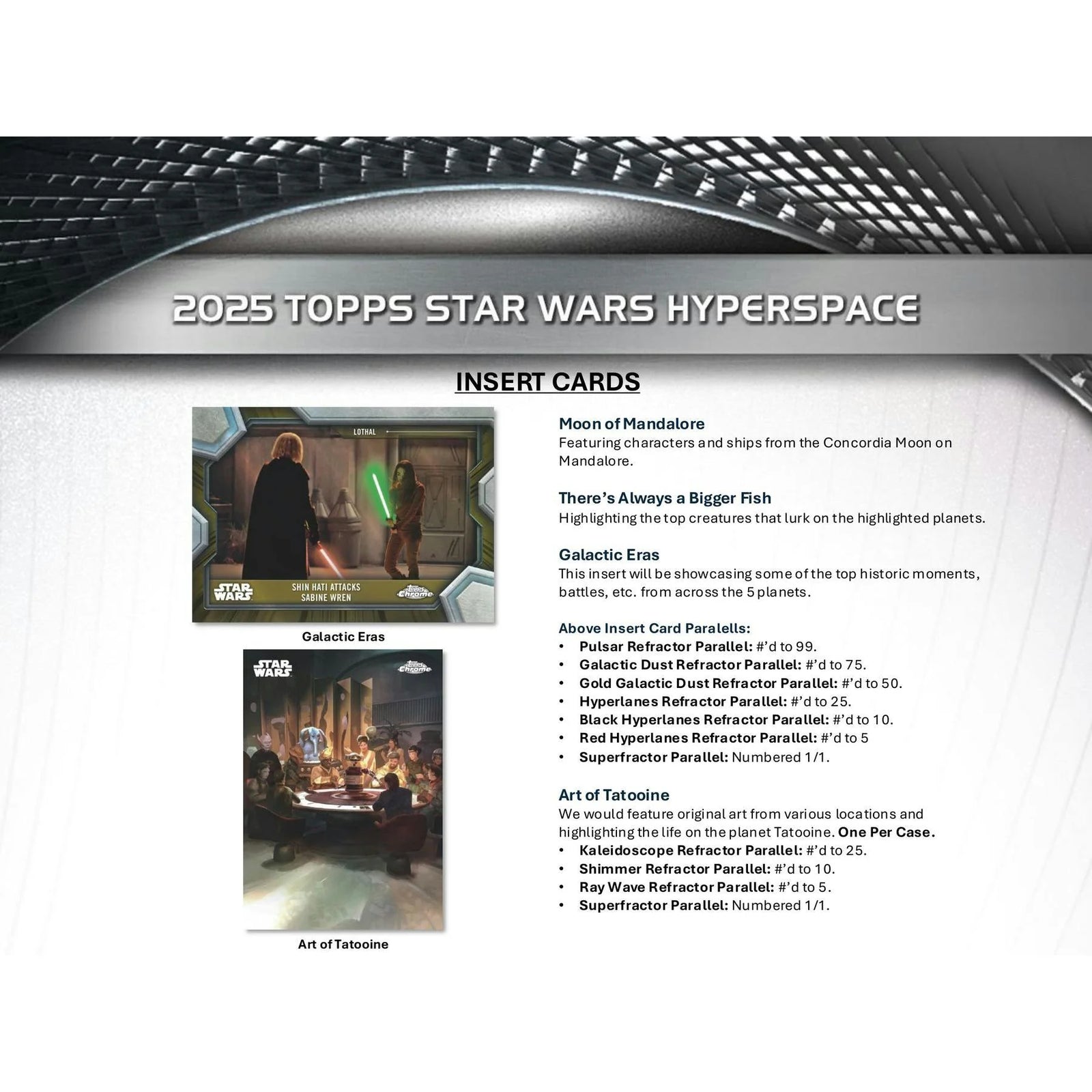 DRAFT - 2025 Topps Star Wars Hyperspace Hobby 8-Box Case | SKU BVBZ0MZSII