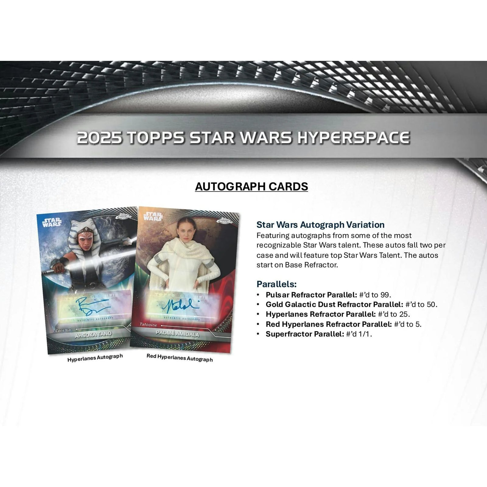 DRAFT - 2025 Topps Star Wars Hyperspace Hobby 8-Box Case | SKU BVBZ0MZSII