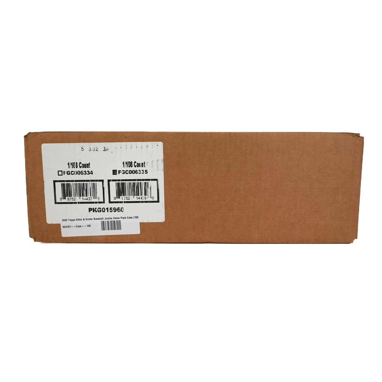 DRAFT - Just In 2025 Topps Allen & Ginter Baseball Jumbo Value Pack Case (108 Ct.)