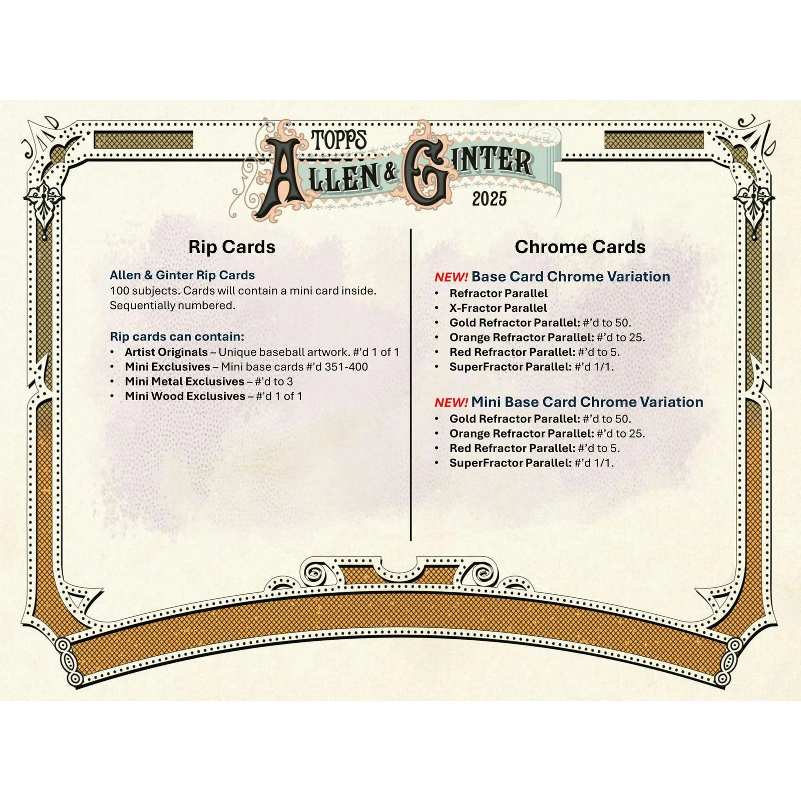DRAFT - Just In 2025 Topps Allen & Ginter Baseball Jumbo Value Pack Case (108 Ct.)