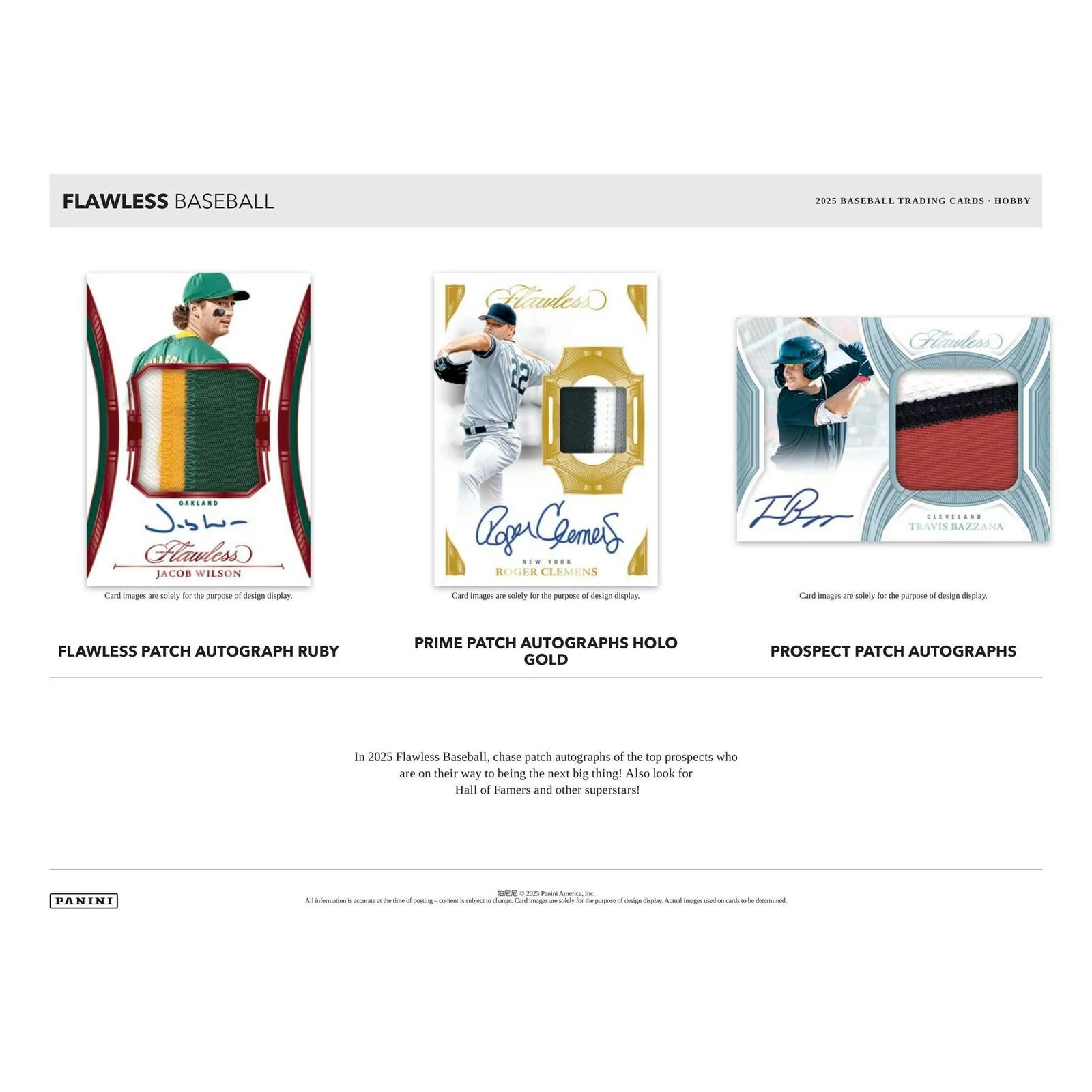 DRAFT - 2025 Panini Flawless Baseball Hobby Box