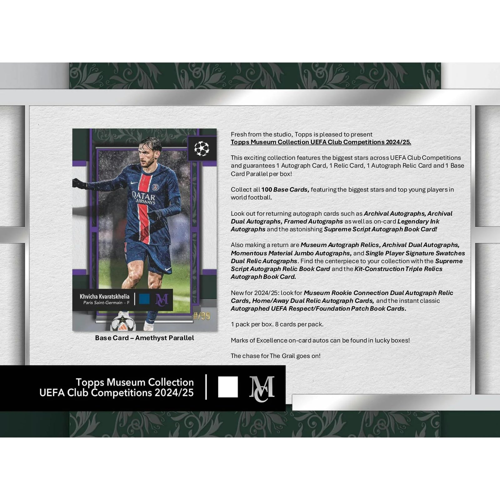 DRAFT - 2024/25 Topps UEFA Club Competitions Museum Collection Hobby Box