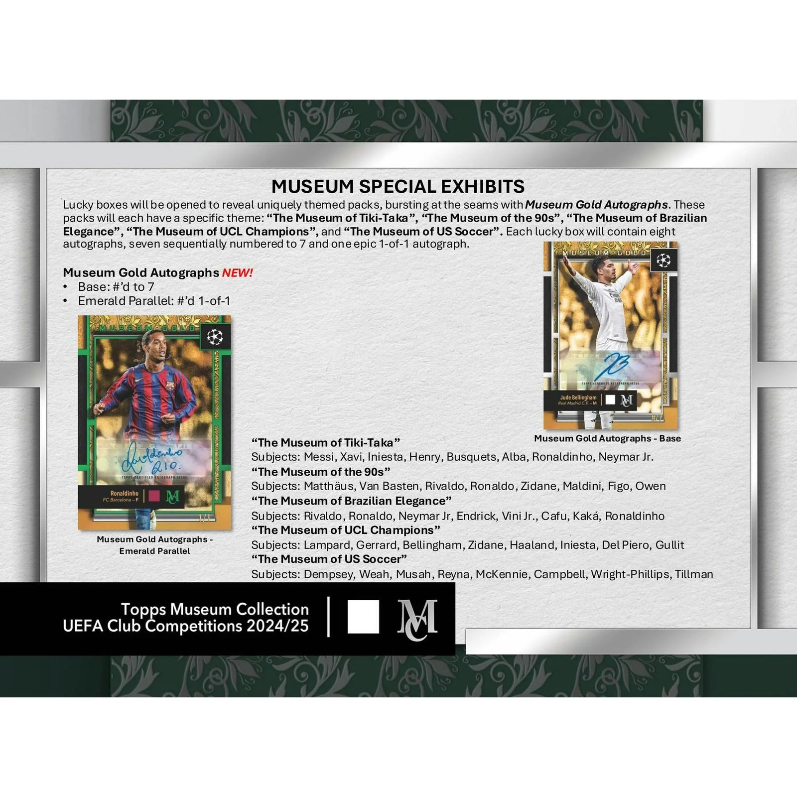 DRAFT - 2024/25 Topps UEFA Club Competitions Museum Collection Hobby Box