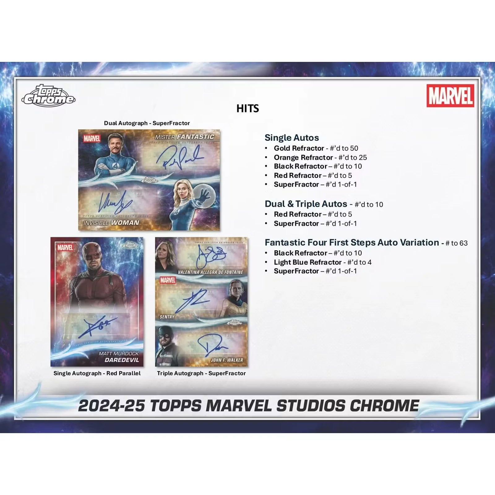 DRAFT - 2025 Topps Marvel Studios Chrome Hobby 8-Box Case | SKU BVC10NDQAJ