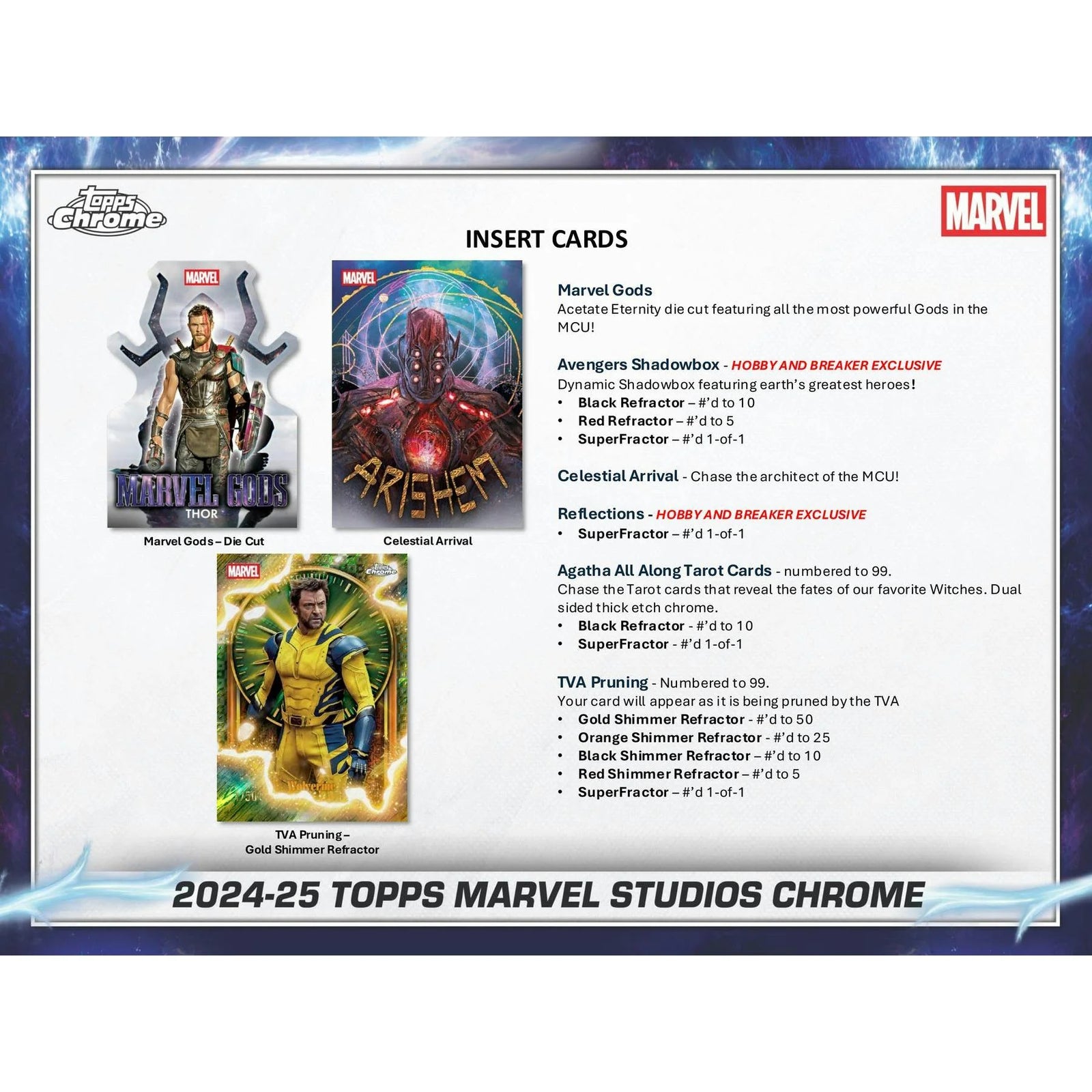 DRAFT - 2025 Topps Marvel Studios Chrome Delight Box | Sealed