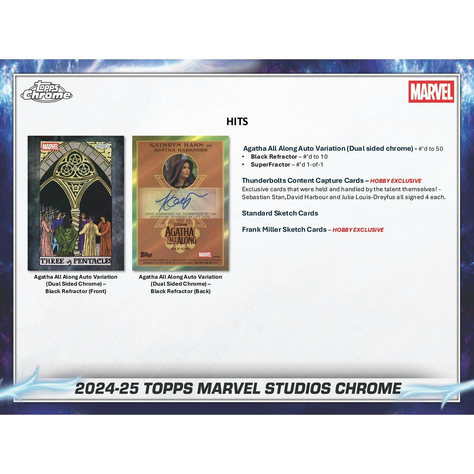 DRAFT - 2025 Topps Marvel Studios Chrome Delight 6-Box Case