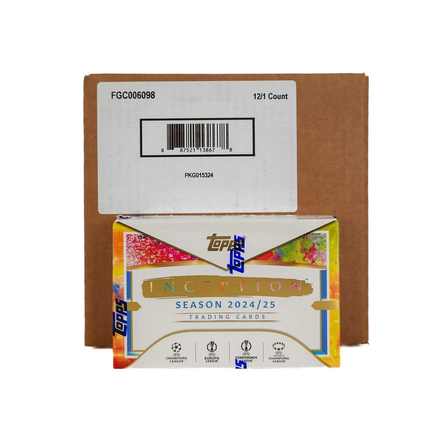 DRAFT - Just In 2024/25 Topps Inception UEFA Club Competitions Soccer Hobby 12-Box Case