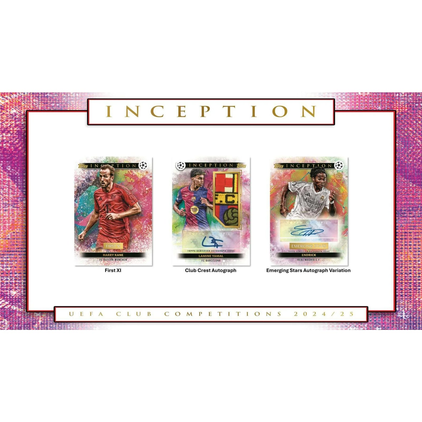 DRAFT - Just In 2024/25 Topps Inception UEFA Club Competitions Soccer Hobby 12-Box Case
