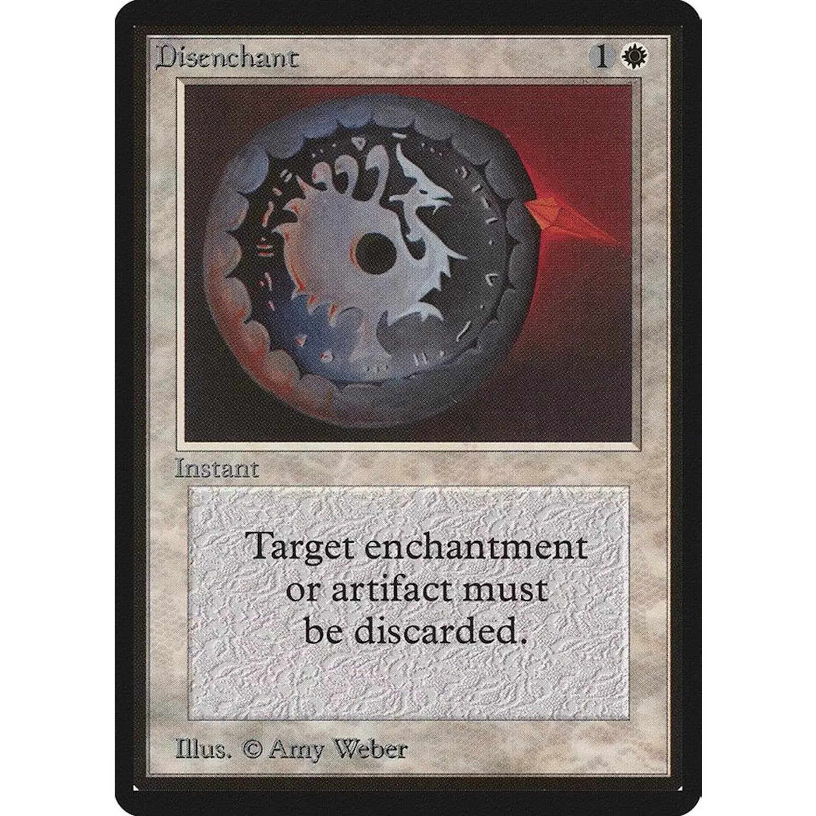 Magic the Gathering Beta Disenchant | Near Mint