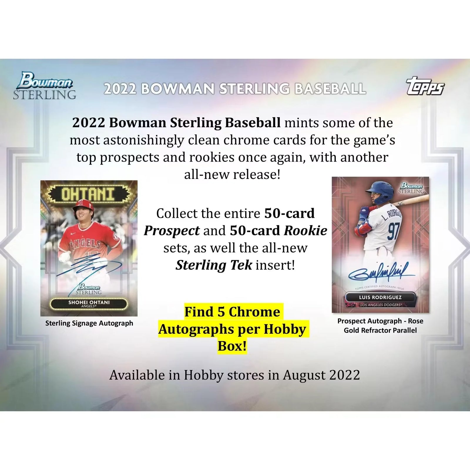 2022 Bowman Sterling Baseball Hobby 12 Box Case
