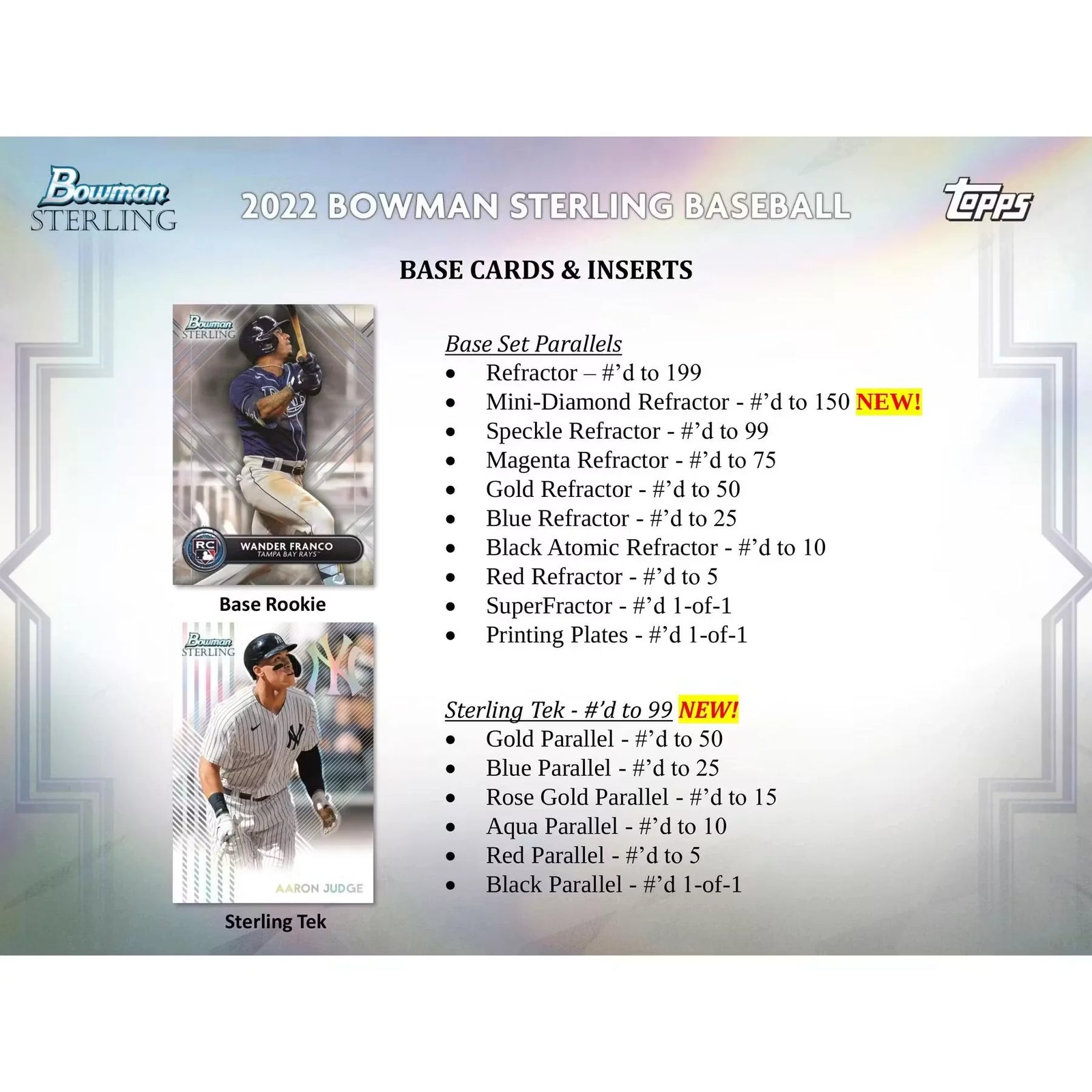 2022 Bowman Sterling Baseball Hobby Box