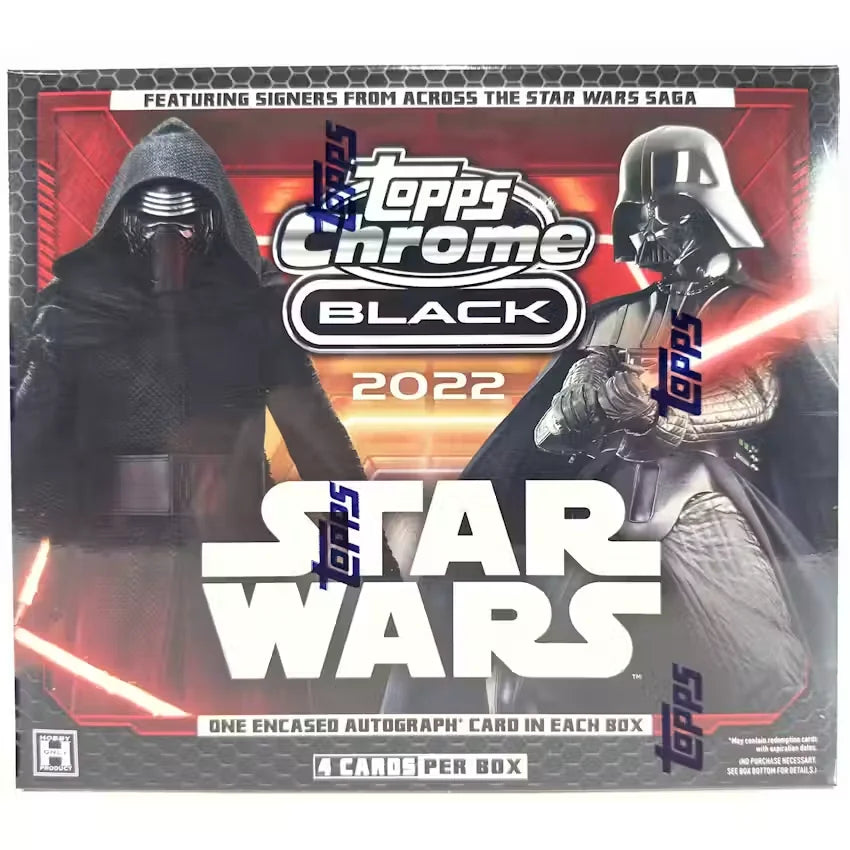 2022 Topps Star Wars Chrome Black Hobby Box (Ships Sealed Only)