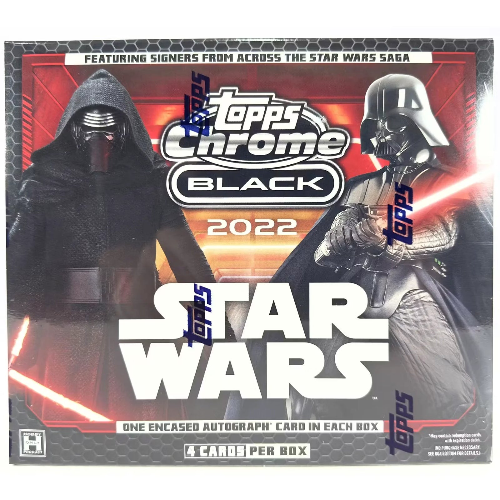 2022 Topps Star Wars Chrome Black Hobby 12-Box Case (Ships Sealed Only)