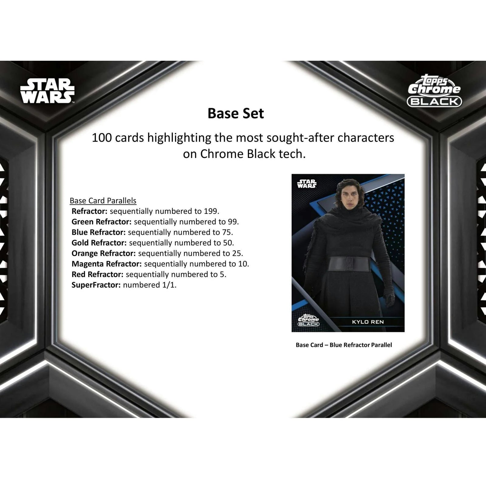 2022 Topps Star Wars Chrome Black Hobby 12-Box Case (Ships Sealed Only)