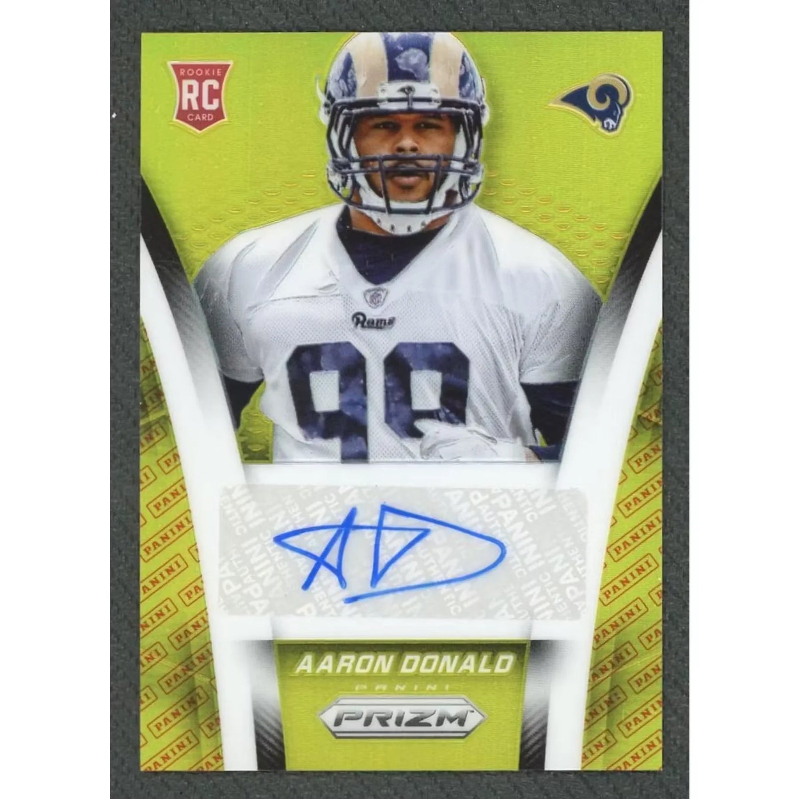 Aaron Donald 2014 Prizm Rookie Auto Gold/50 | Surface Scratch