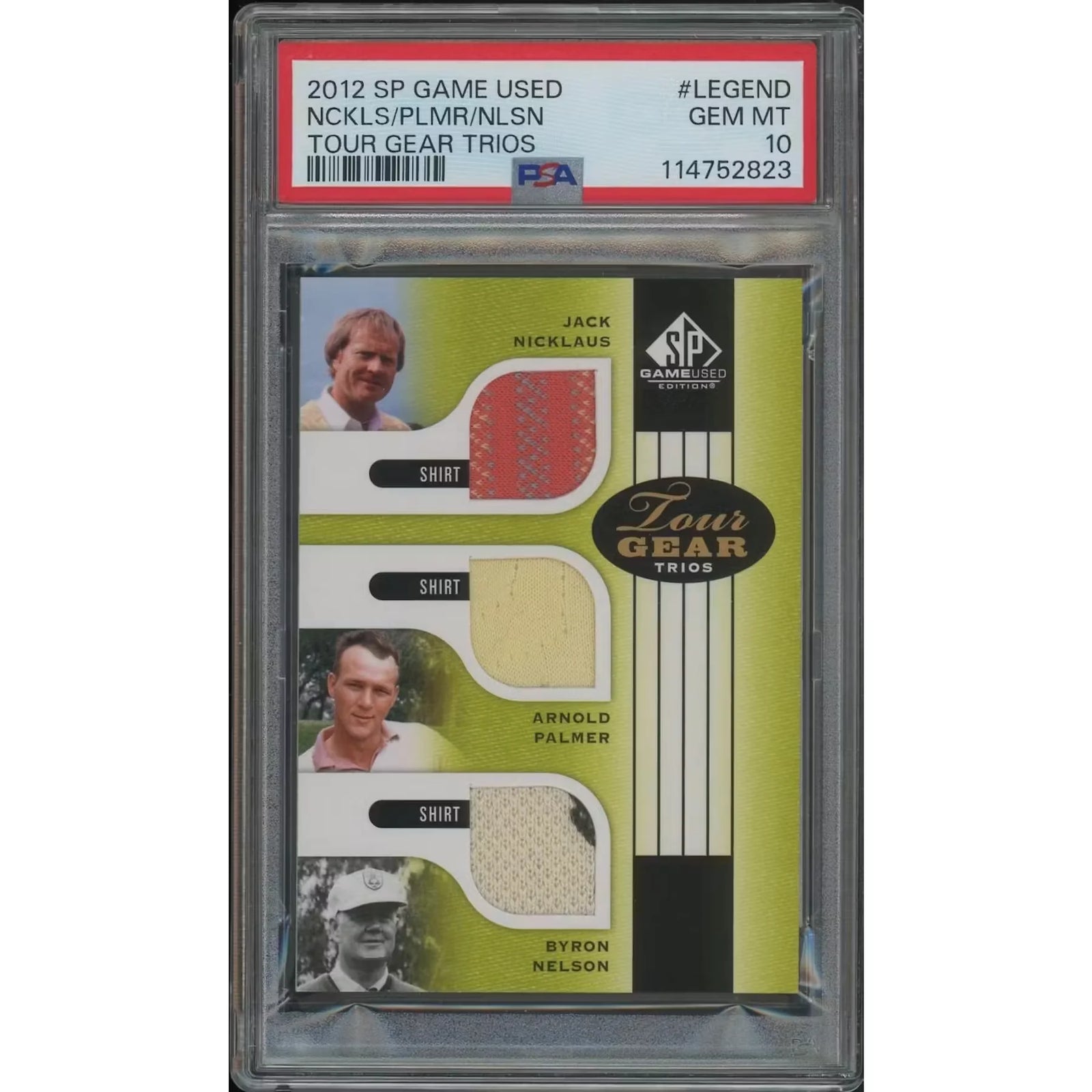 2012 Upper Deck SP Game Used Golf #LEGEND Card | PSA 10 Gem Mint
