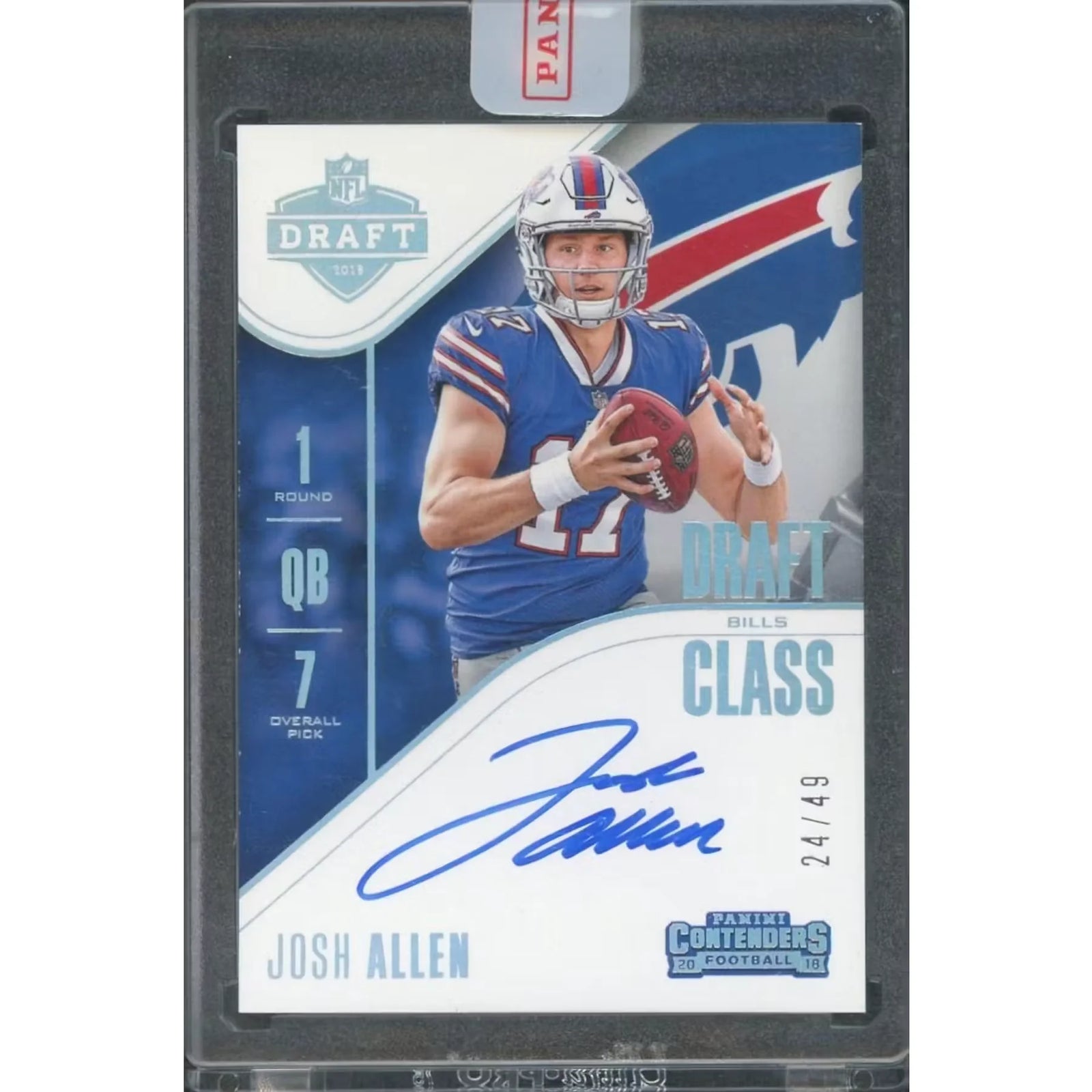 Josh Allen 2018 Panini Contenders Draft Class Dual Auto Card |/49