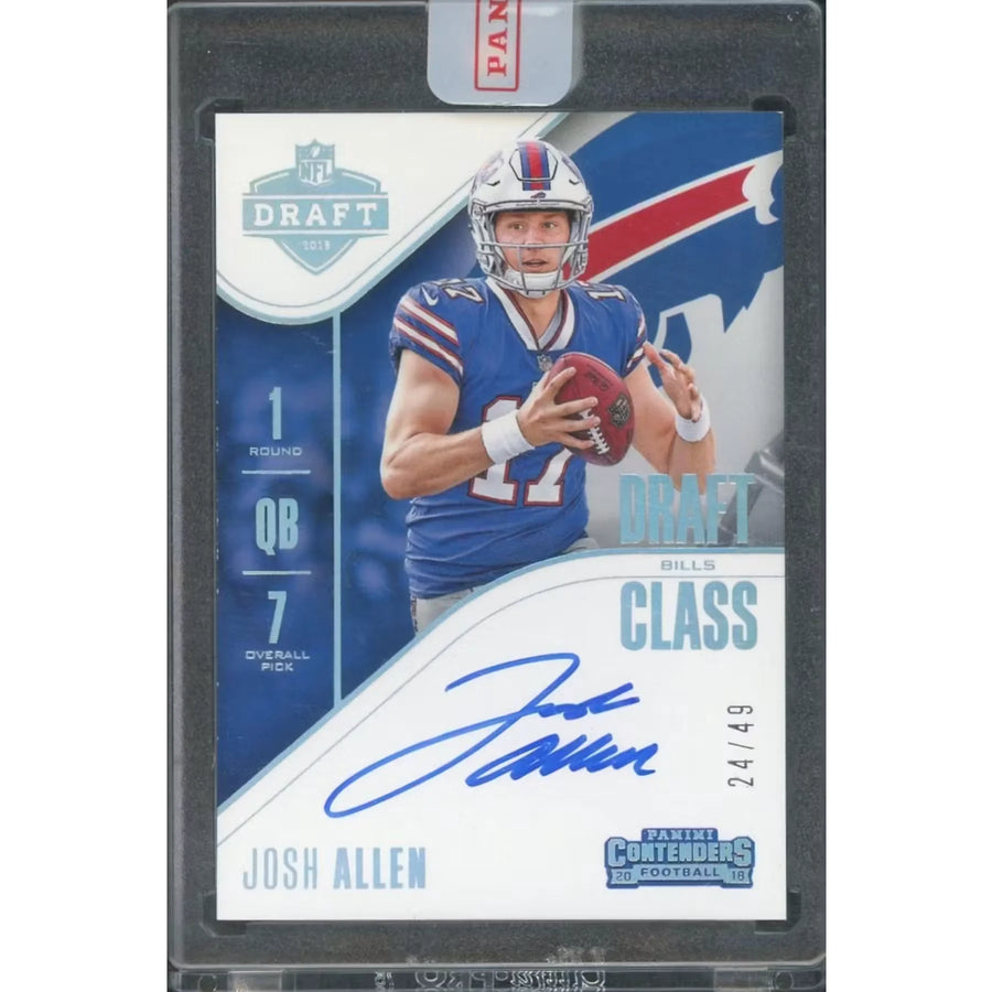 Josh Allen 2018 Panini Contenders Draft Class Dual Auto Card |/49