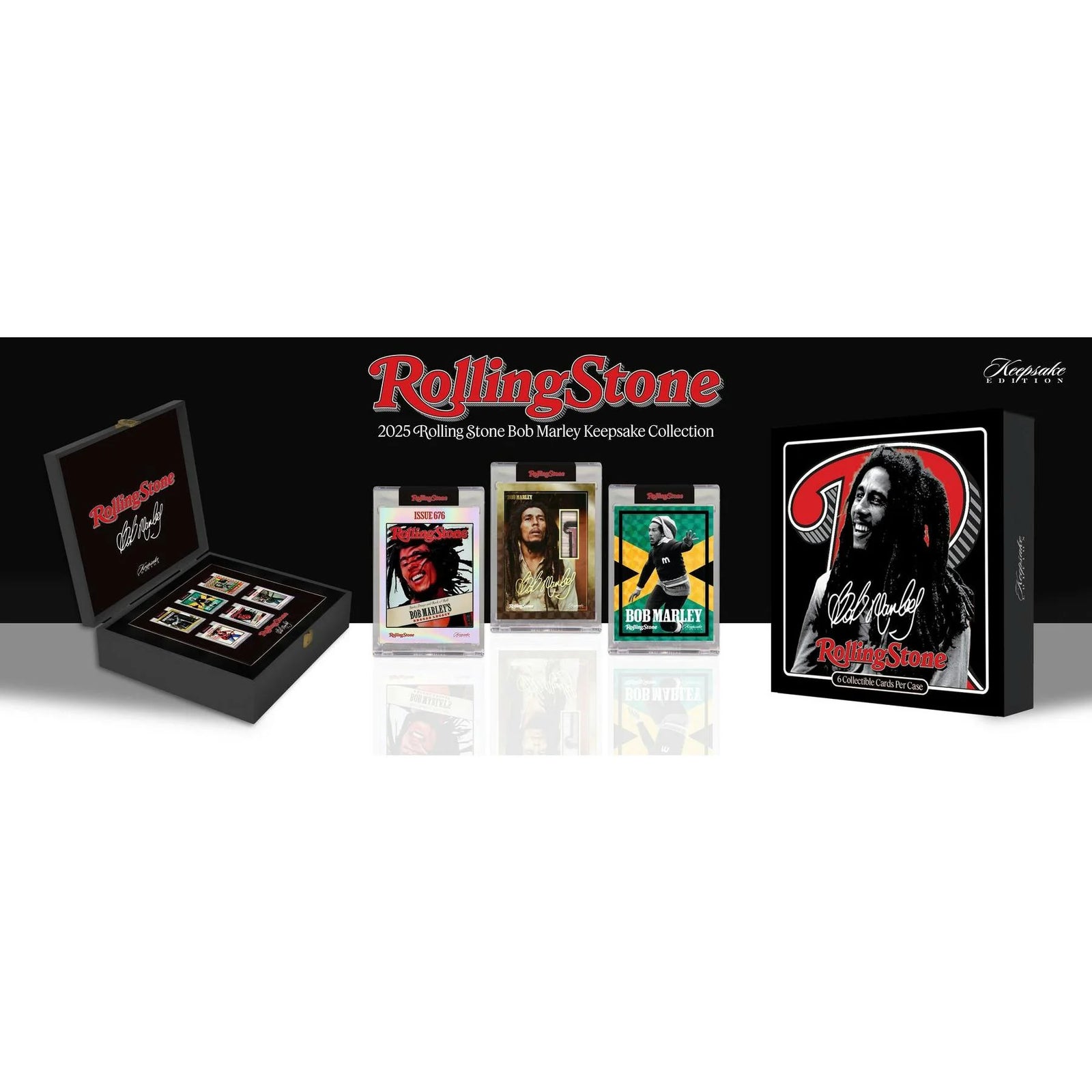 DRAFT - Bob Marley Keepsake Trading Cards | 2025 Rolling Stone Premiere Collection 6-Box Case