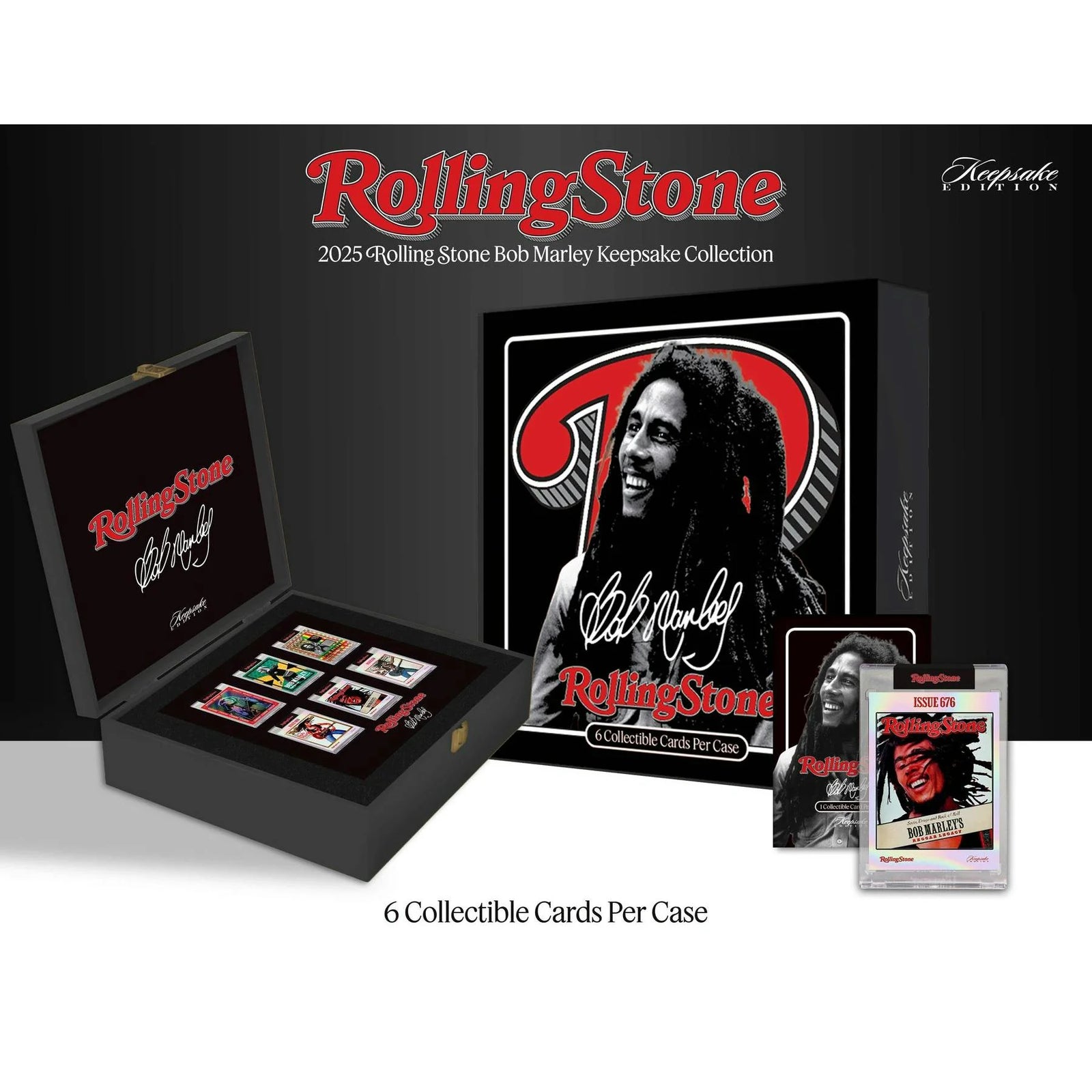 DRAFT - Bob Marley Keepsake Trading Cards | 2025 Rolling Stone Premiere Collection 6-Box Case