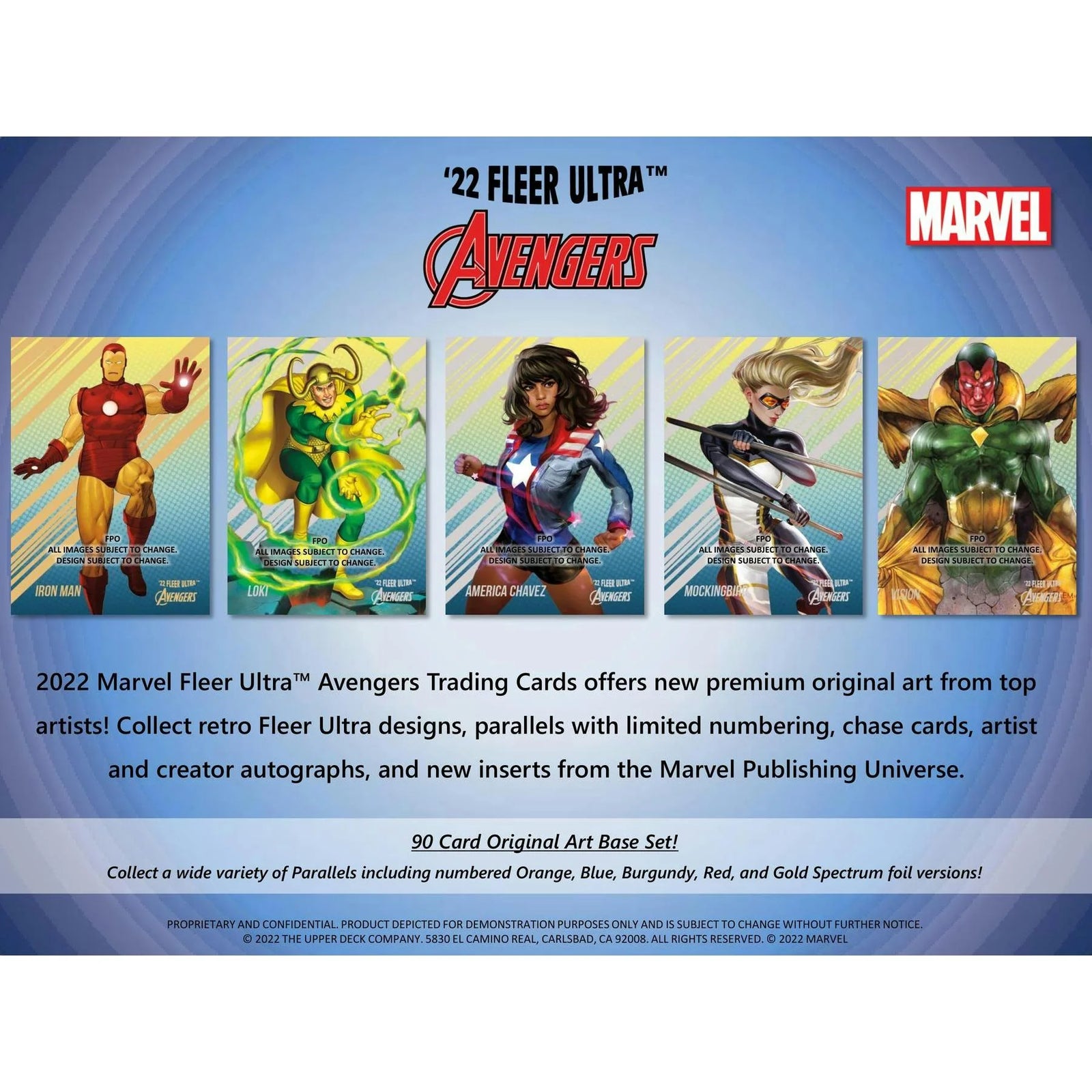 DRAFT - 2022 Upper Deck Marvel Fleer Ultra Avengers Hobby Box
