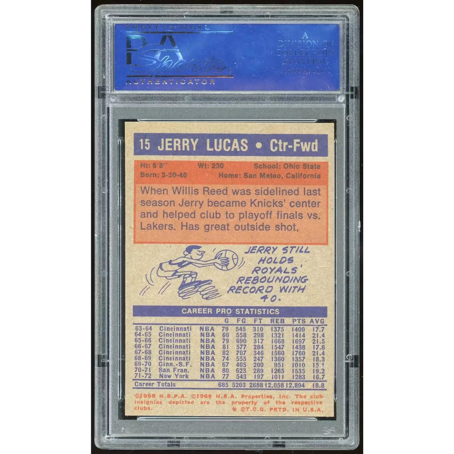 Jerry Lucas 1972-73 Topps #15 Card | PSA 8