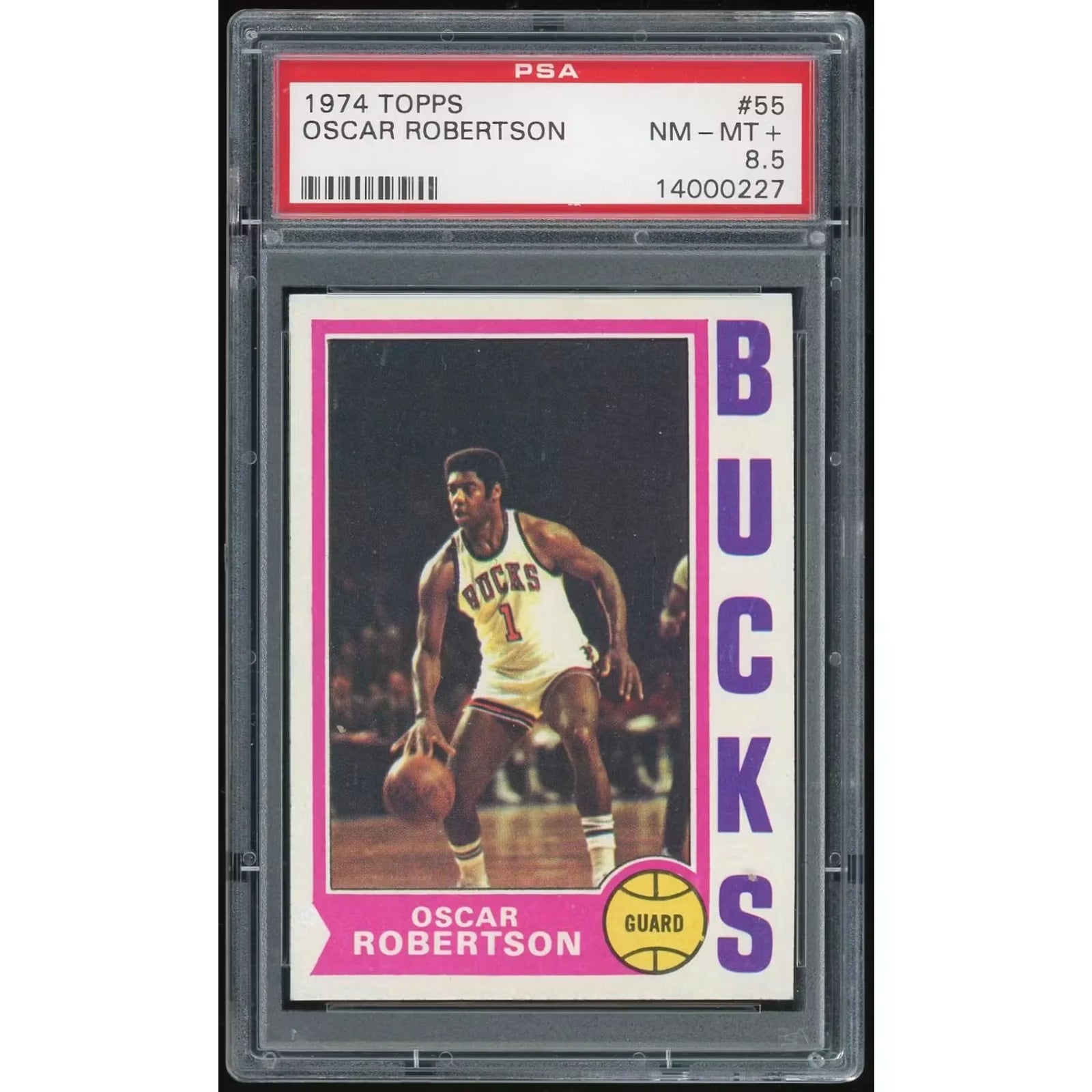 Oscar Robertson 1974-75 Topps #55 Basketball Card | PSA 8.5