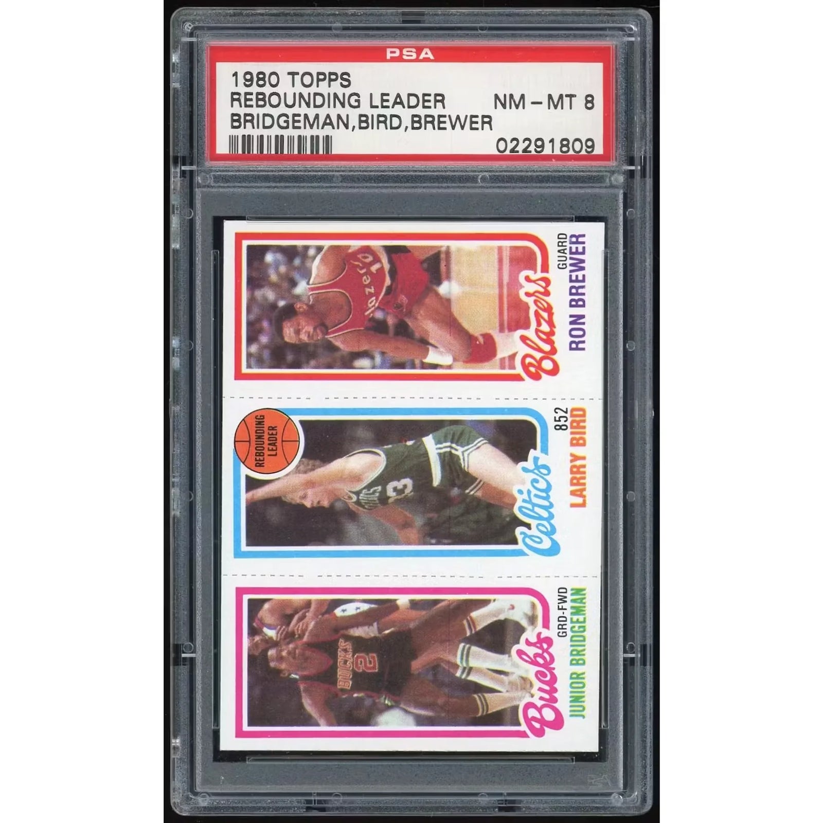 1980-81 Topps Rebounding Leader Card | PSA 8