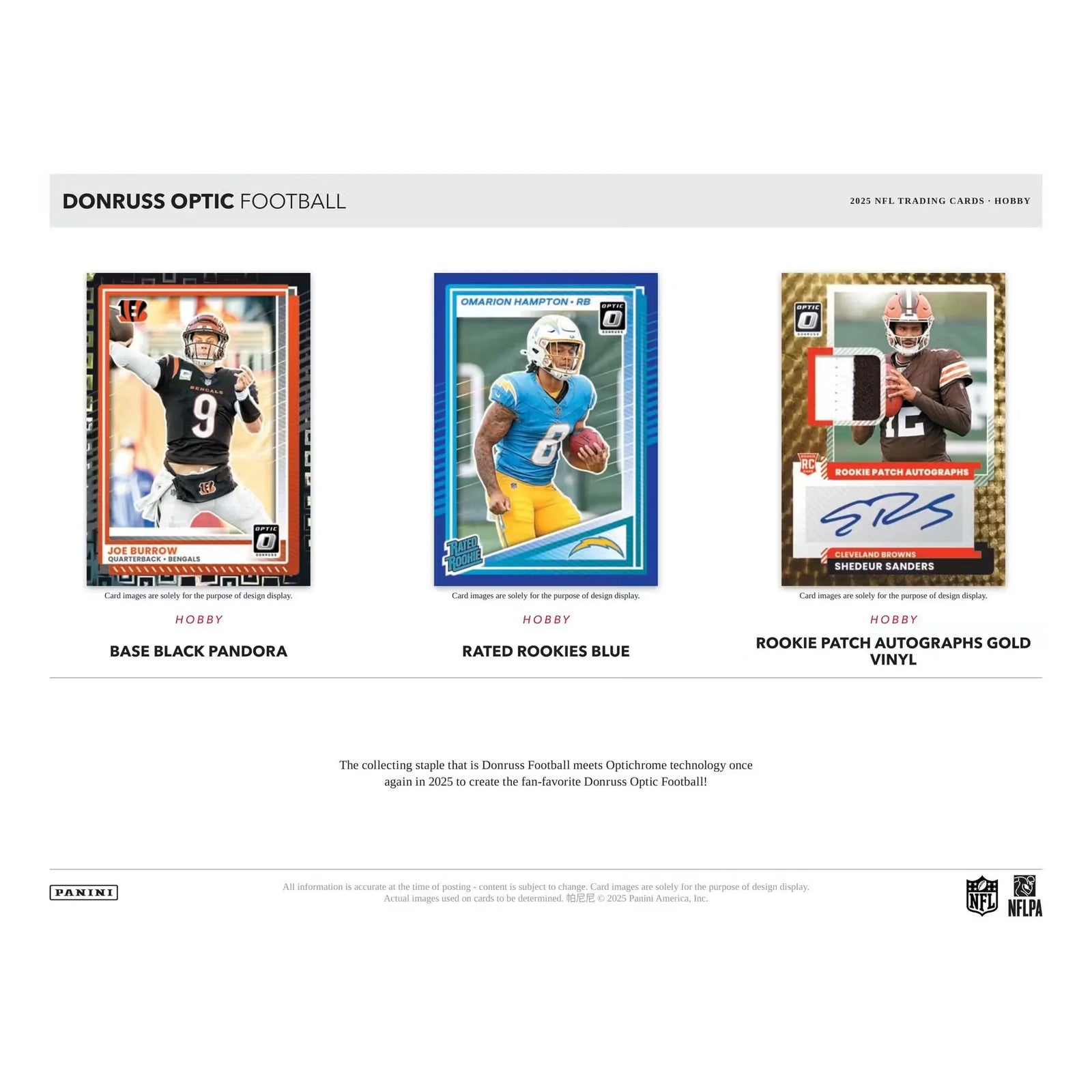 DRAFT - 2025 Panini Donruss Optic Football Hobby Box