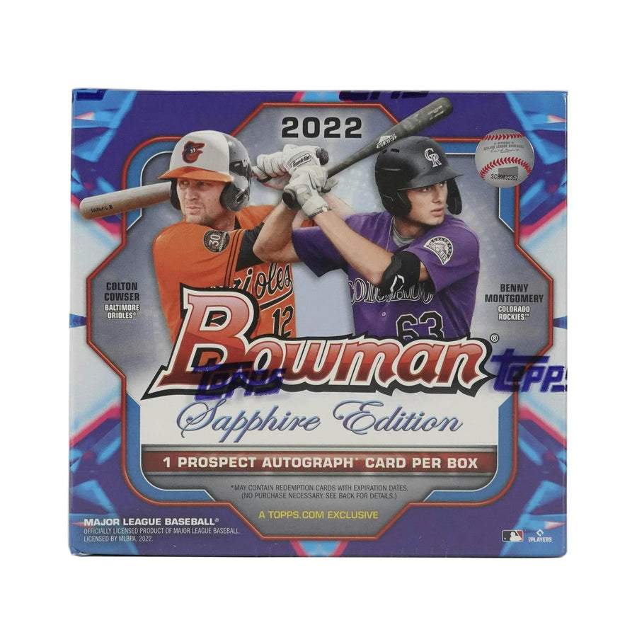 DRAFT - Just In 2022 Bowman Baseball Sapphire Edition Hobby Box