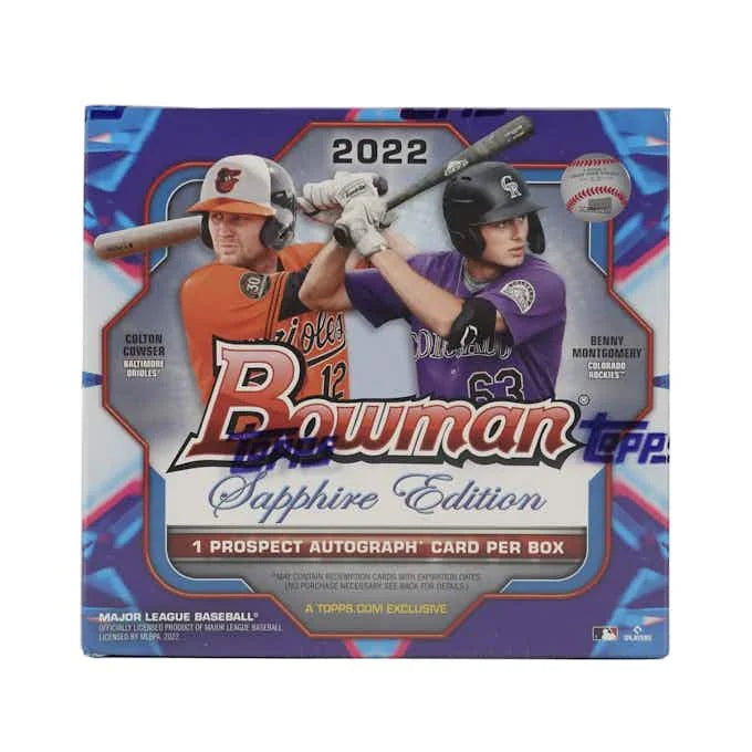 DRAFT - Just In 2022 Bowman Baseball Sapphire Edition Hobby Box