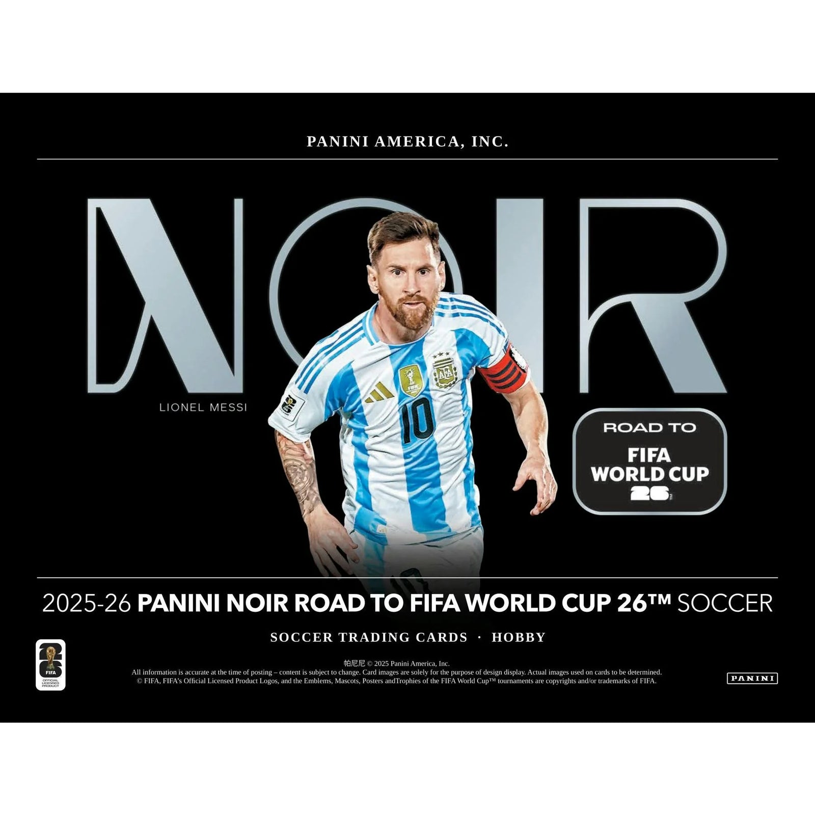 DRAFT - 2025/26 Panini Noir Road to FIFA World Cup Soccer Hobby Box | dacardworld:BVCD0KM7B5