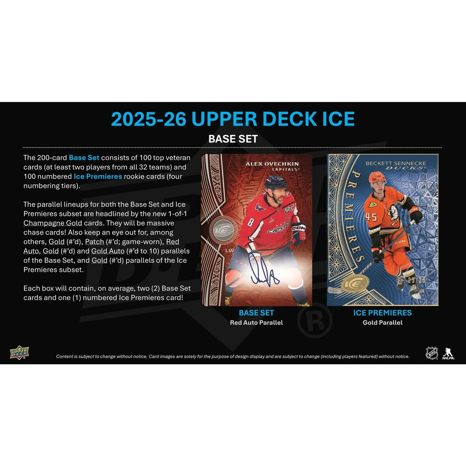 DRAFT - Presell 2025/26 Upper Deck Ice Hockey Hobby Box (Presell) Releases Jul. 15th, 2026