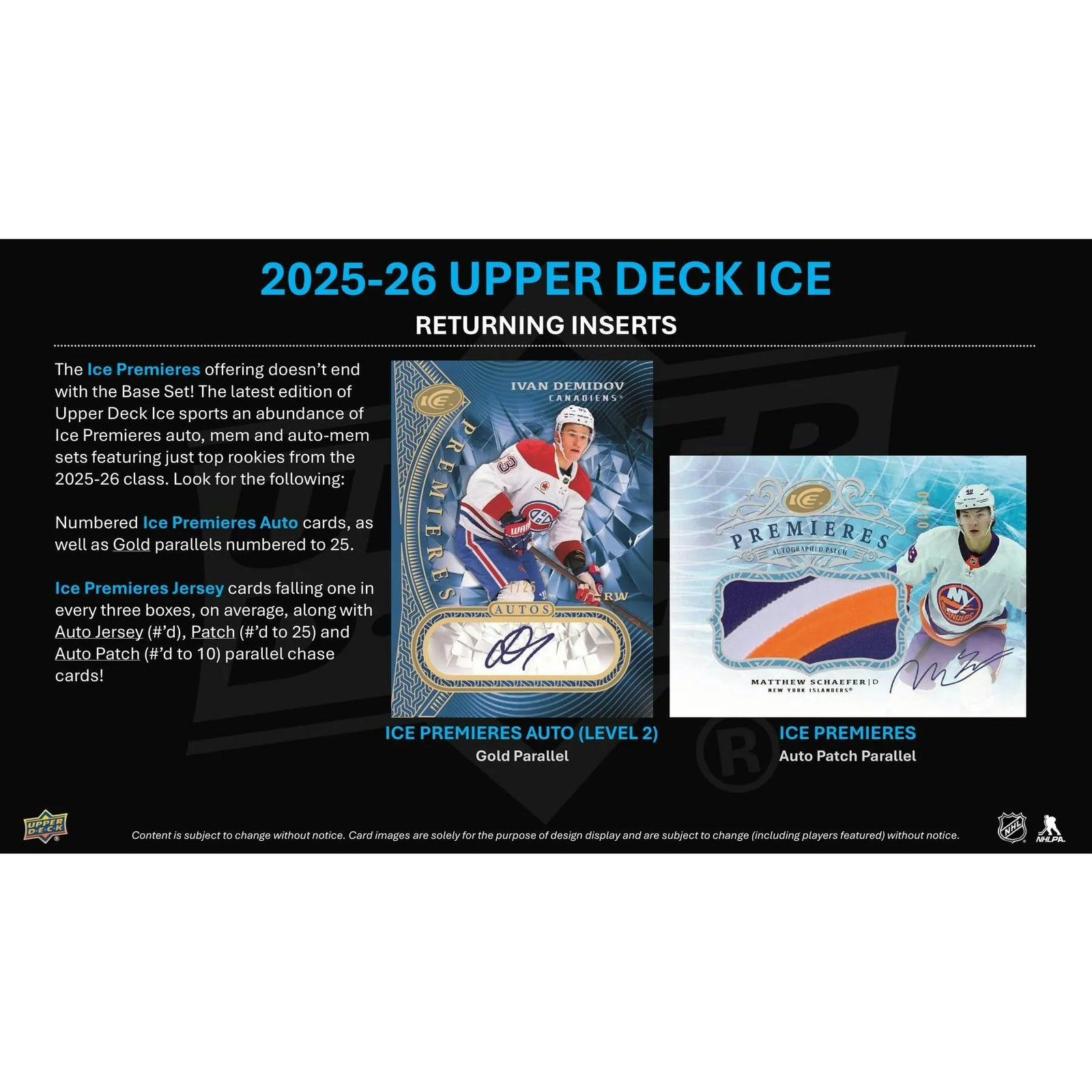 DRAFT - Presell 2025/26 Upper Deck Ice Hockey Hobby Box (Presell) Releases Jul. 15th, 2026