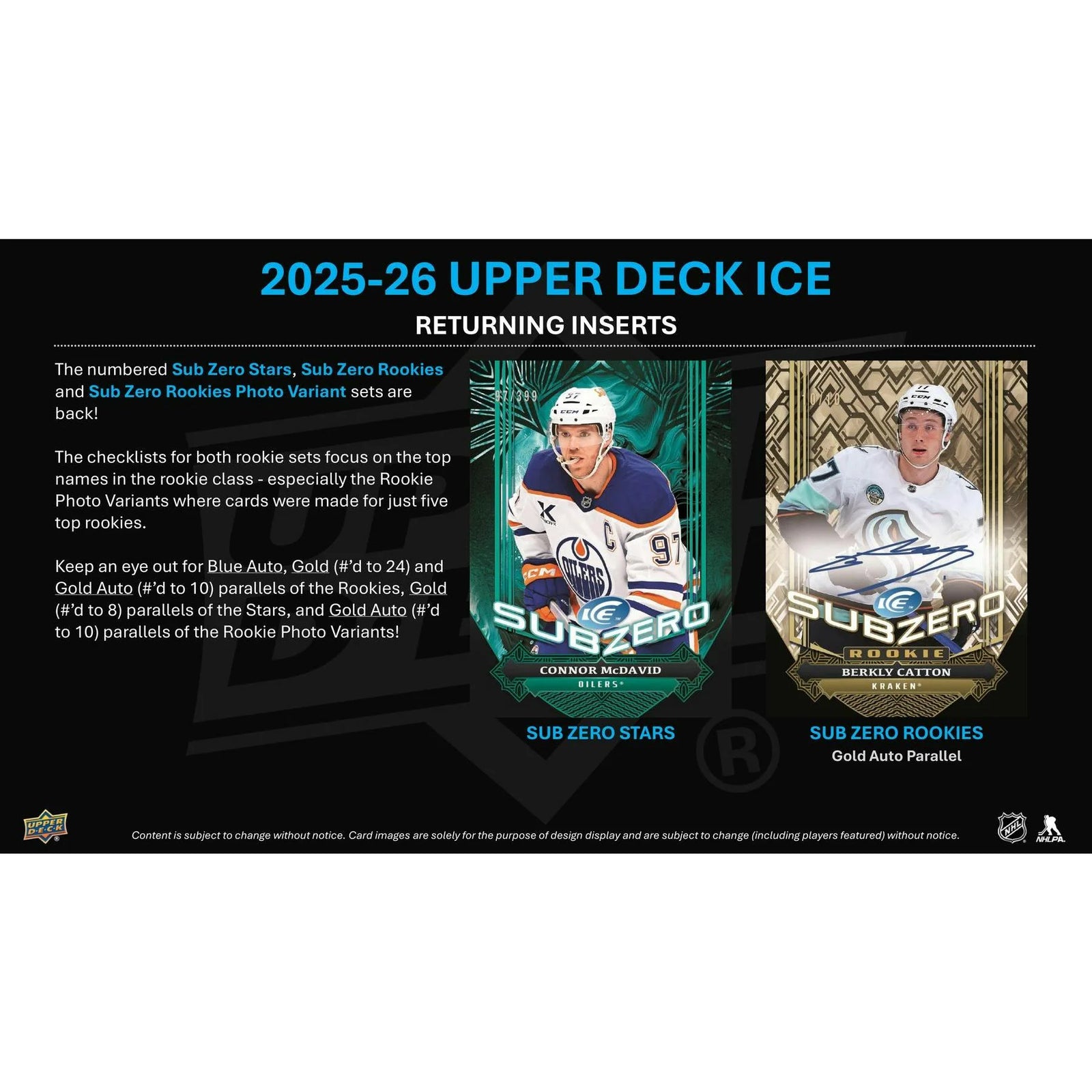 DRAFT - Presell 2025/26 Upper Deck Ice Hockey Hobby Box (Presell) Releases Jul. 15th, 2026
