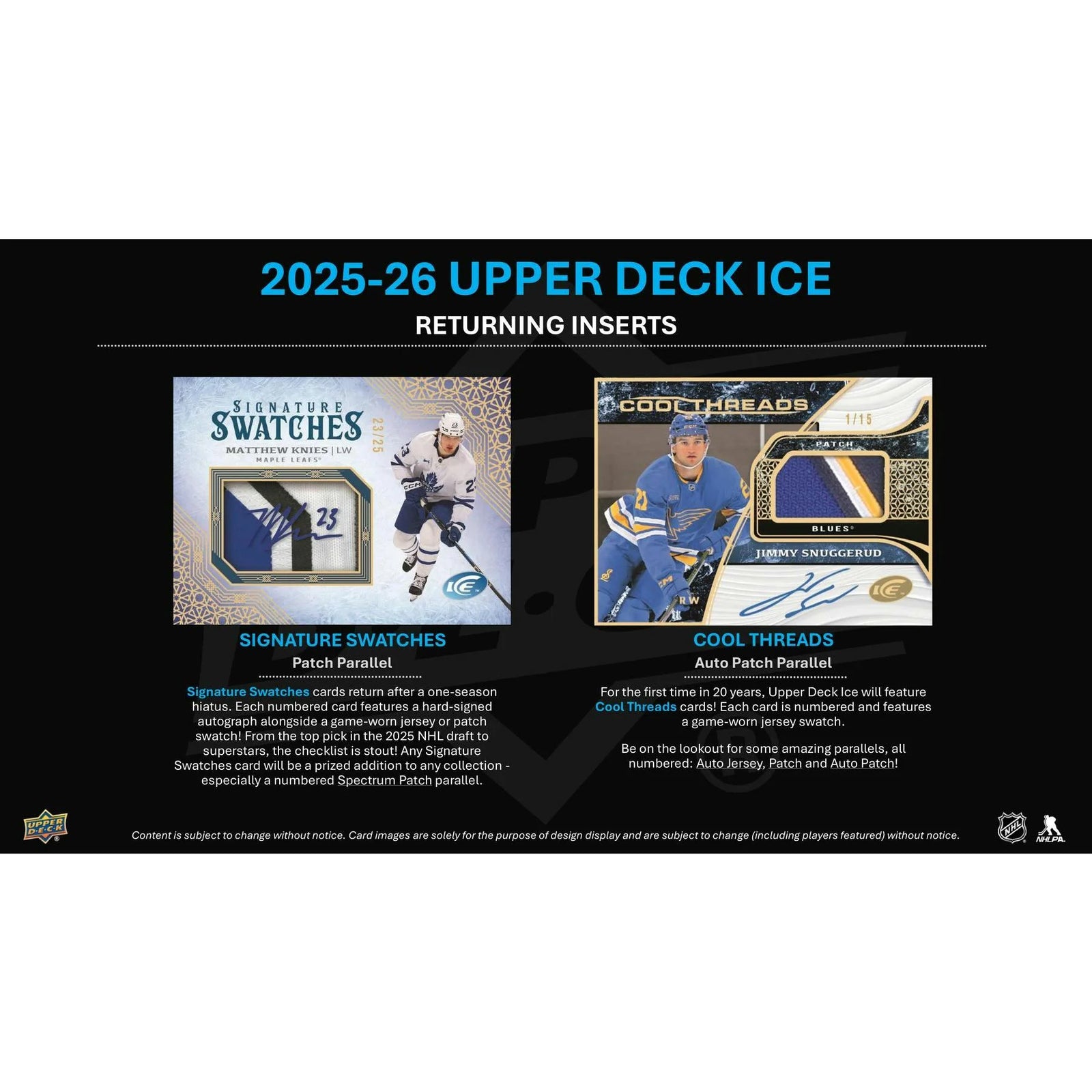 DRAFT - Presell 2025/26 Upper Deck Ice Hockey Hobby Box (Presell) Releases Jul. 15th, 2026