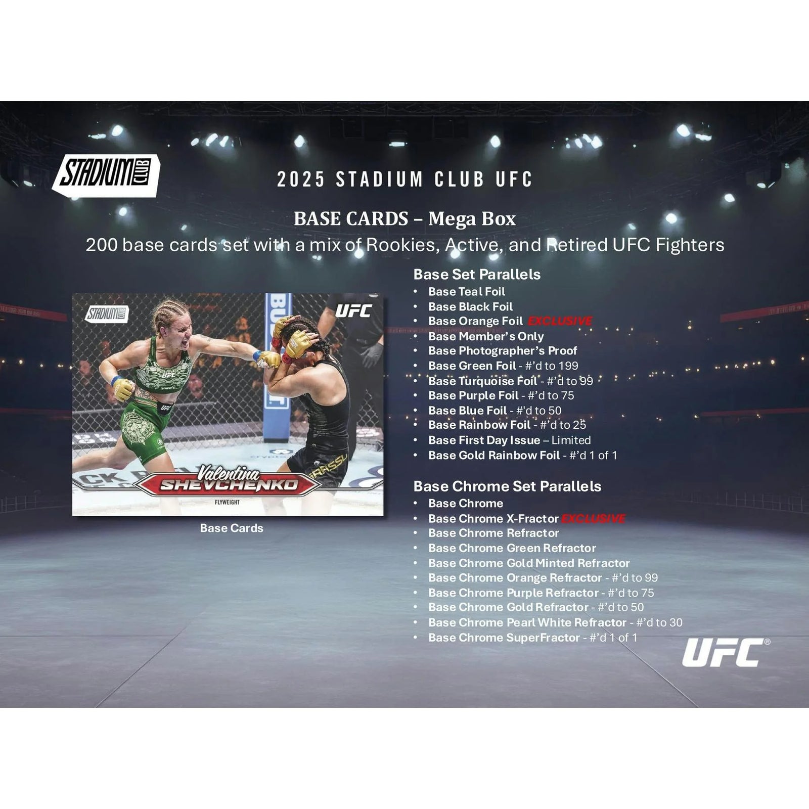 DRAFT - 2025 Topps Stadium Club UFC Mega Box
