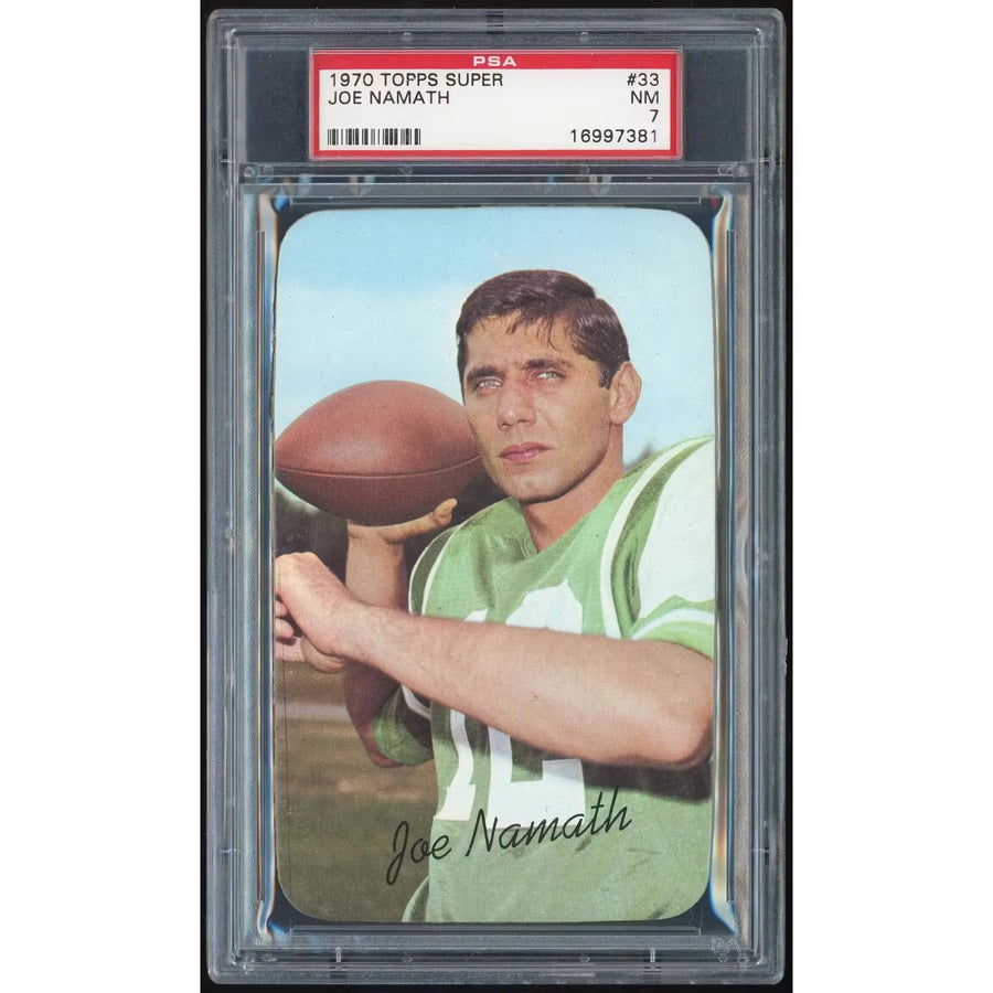 1970 Topps Super #33 Joe Namath | PSA 7