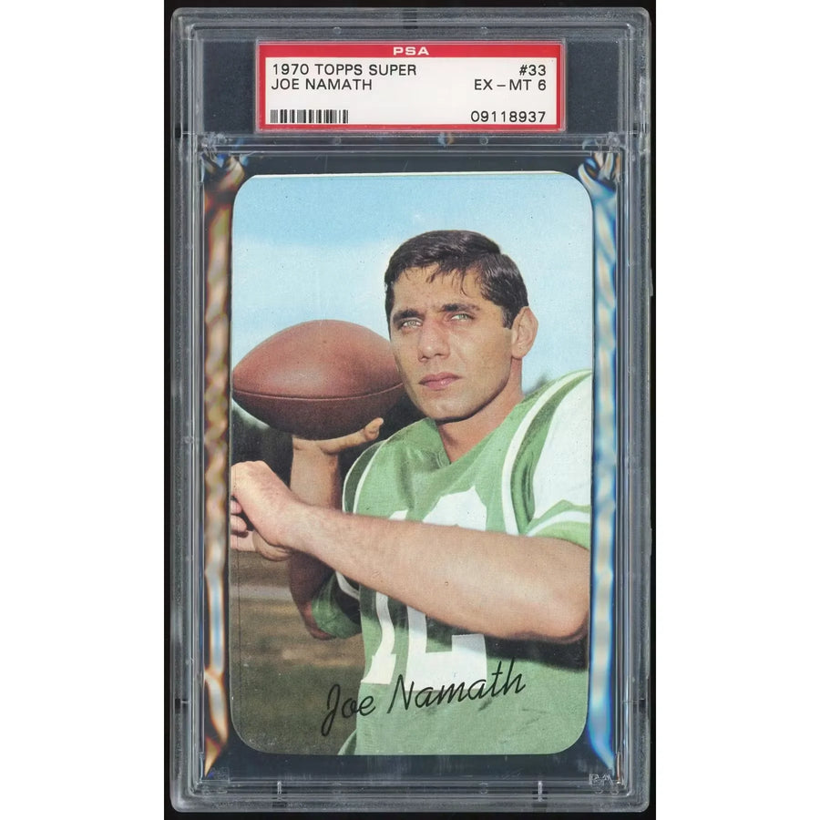Joe Namath 1970 Topps Super #33 | PSA 6