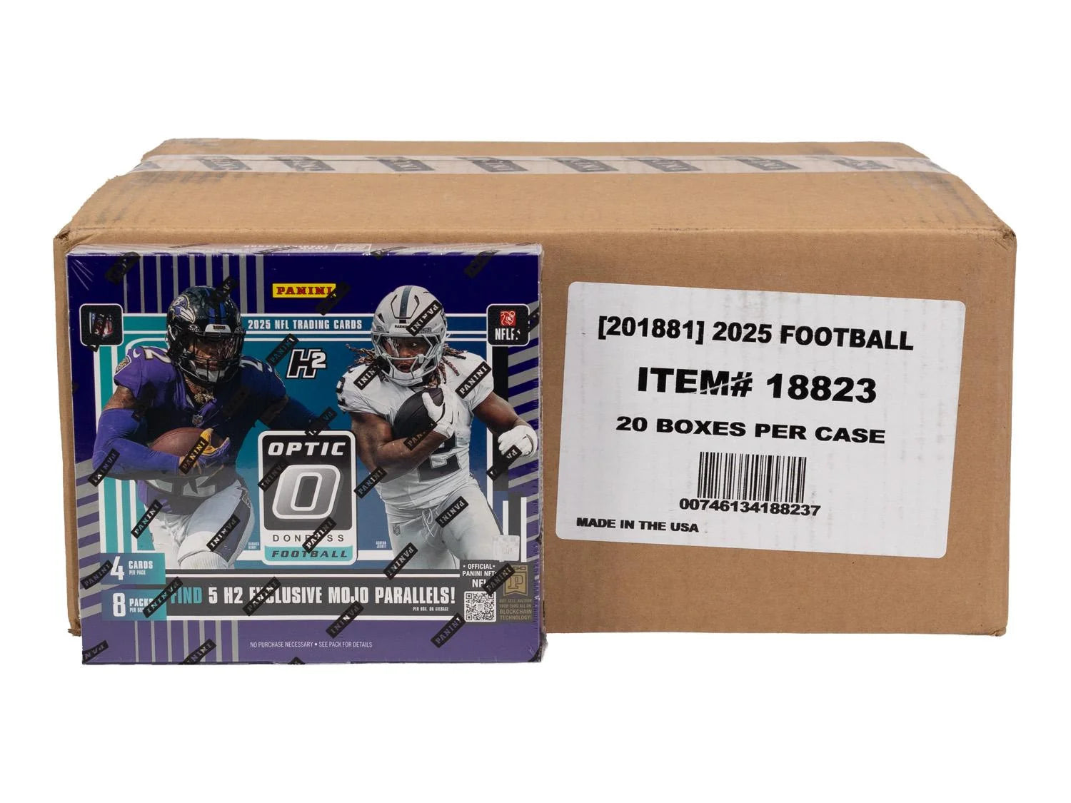 DRAFT - New 2025 Panini Donruss Optic Football H2 20-Box Case