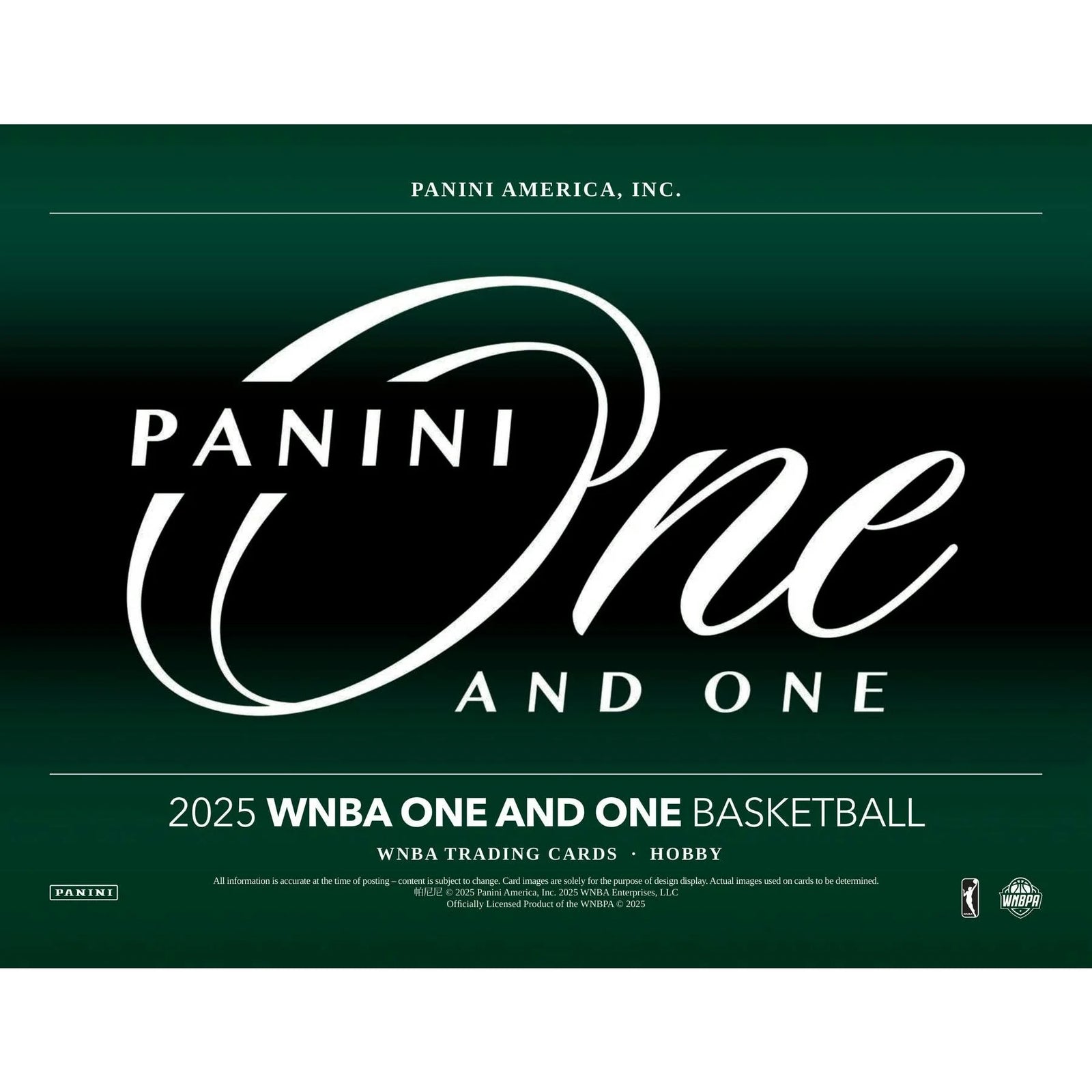 DRAFT - 2025 Panini One and One WNBA Basketball Hobby Box $464.95 Add to Cart
