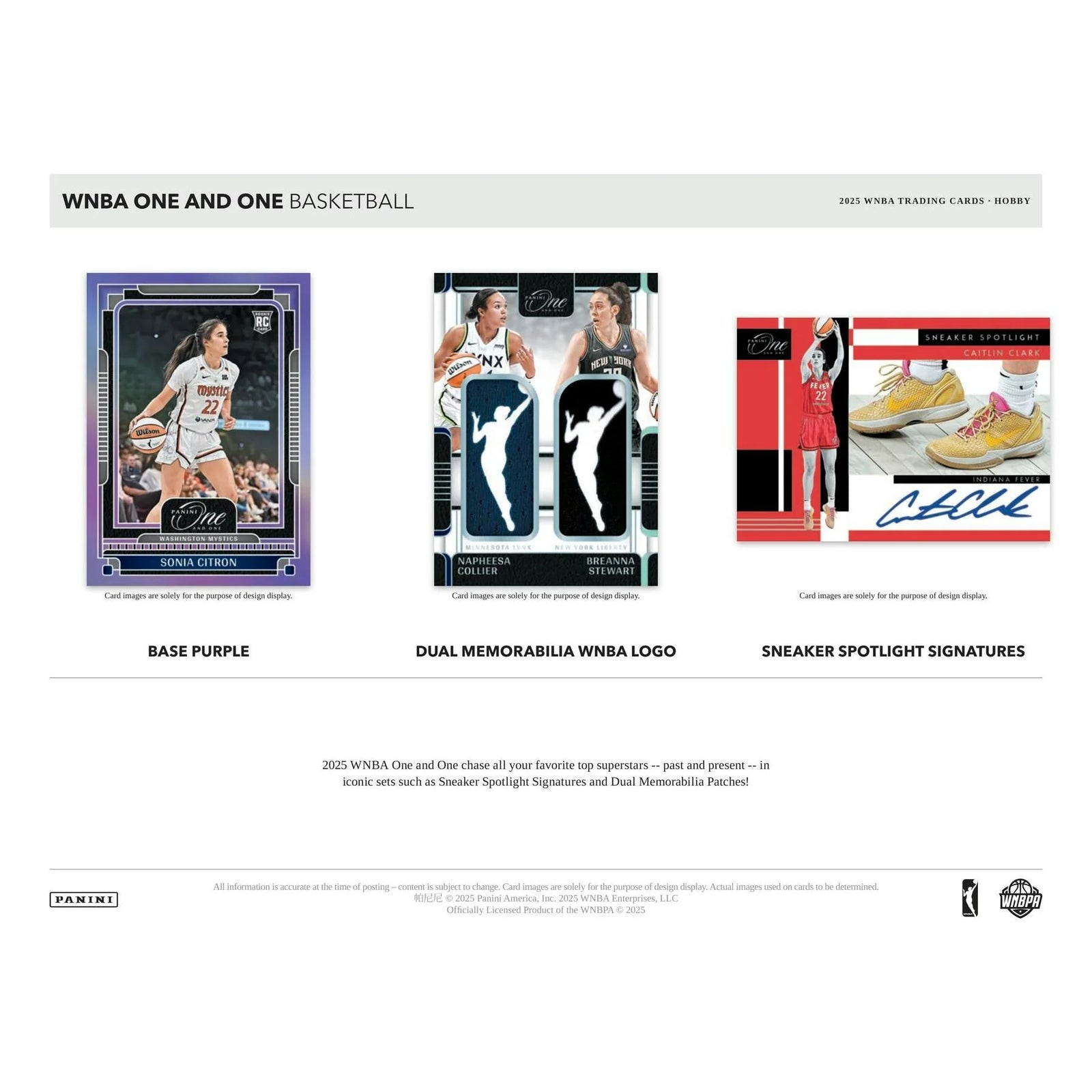 DRAFT - 2025 Panini One and One WNBA Basketball Hobby Box $464.95 Add to Cart